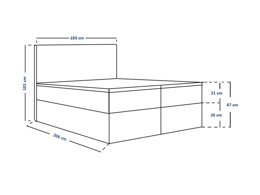 Boxspring krevet Franklin 167 (Sawana 21)