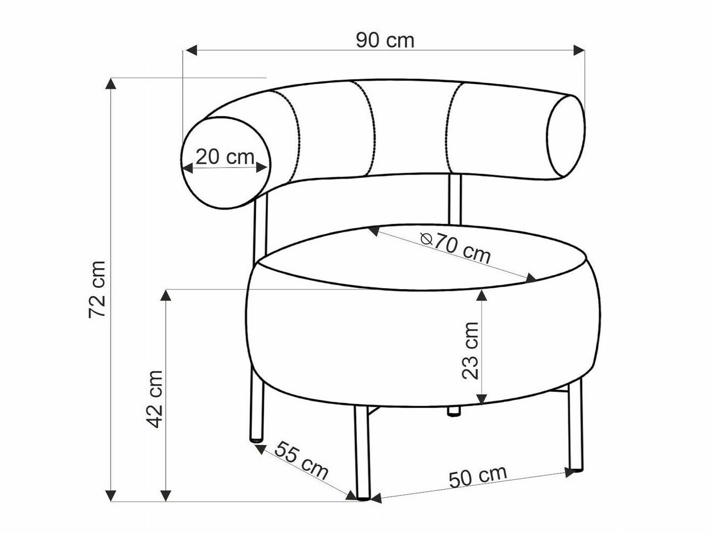 Fotelja Houston 2052 (Bež)