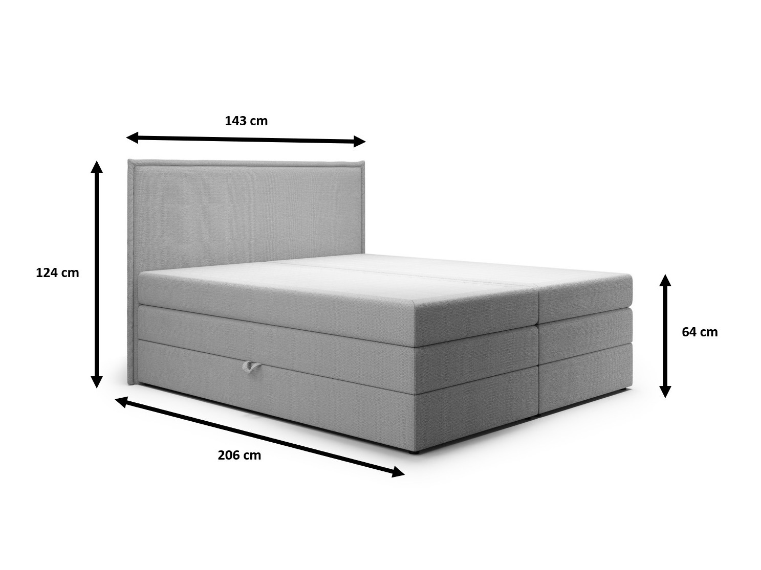 Boxspring krevet Franklin 171 (Aragon 80)