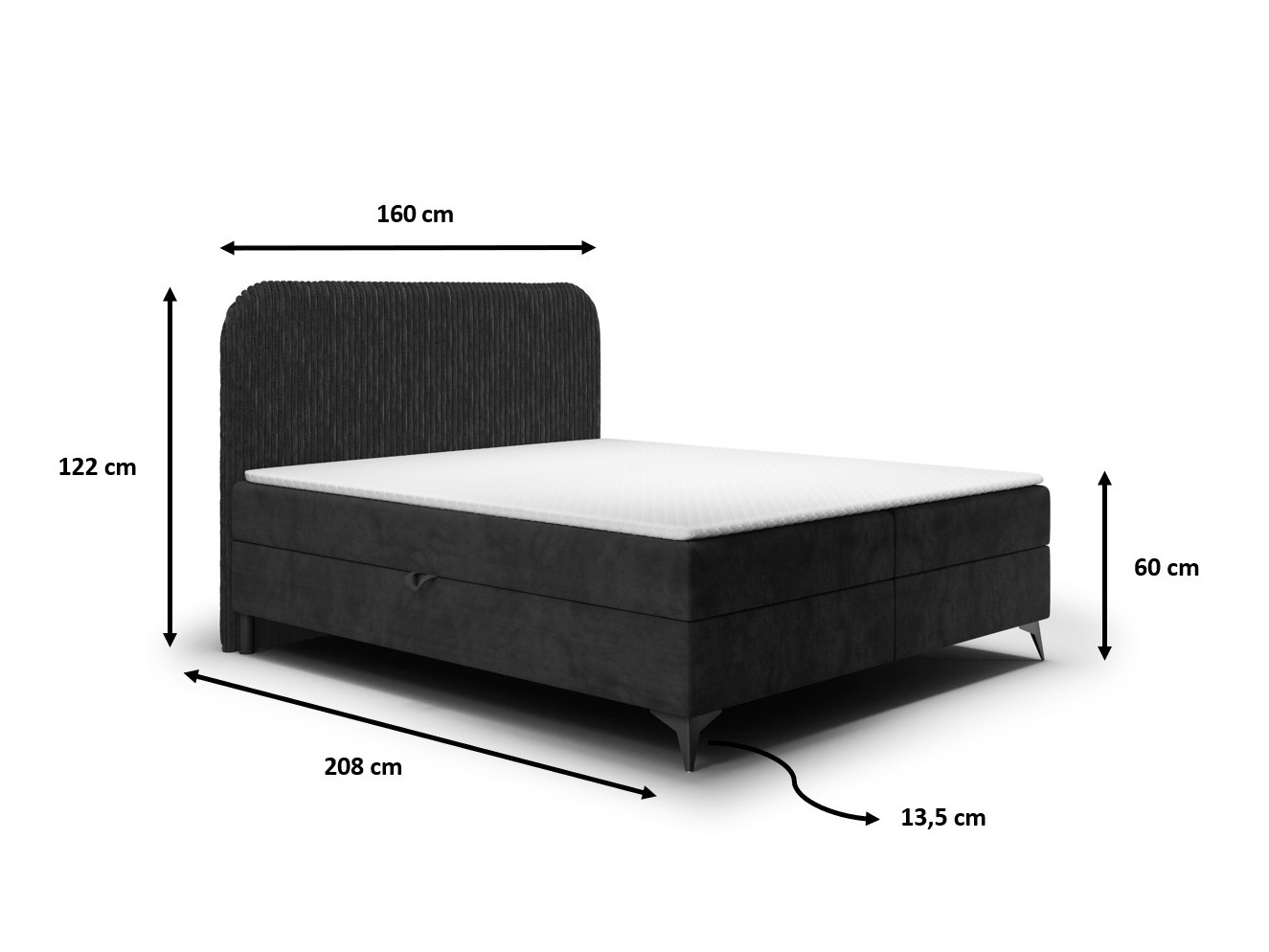 Boxspring krevet Franklin 173 (Tilia 17 + Manila 21)
