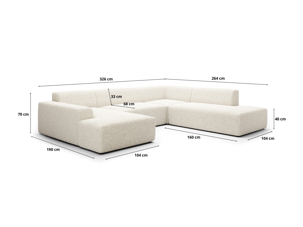 Modularna kutna garnitura Romenoi 104 (Centaur 01)