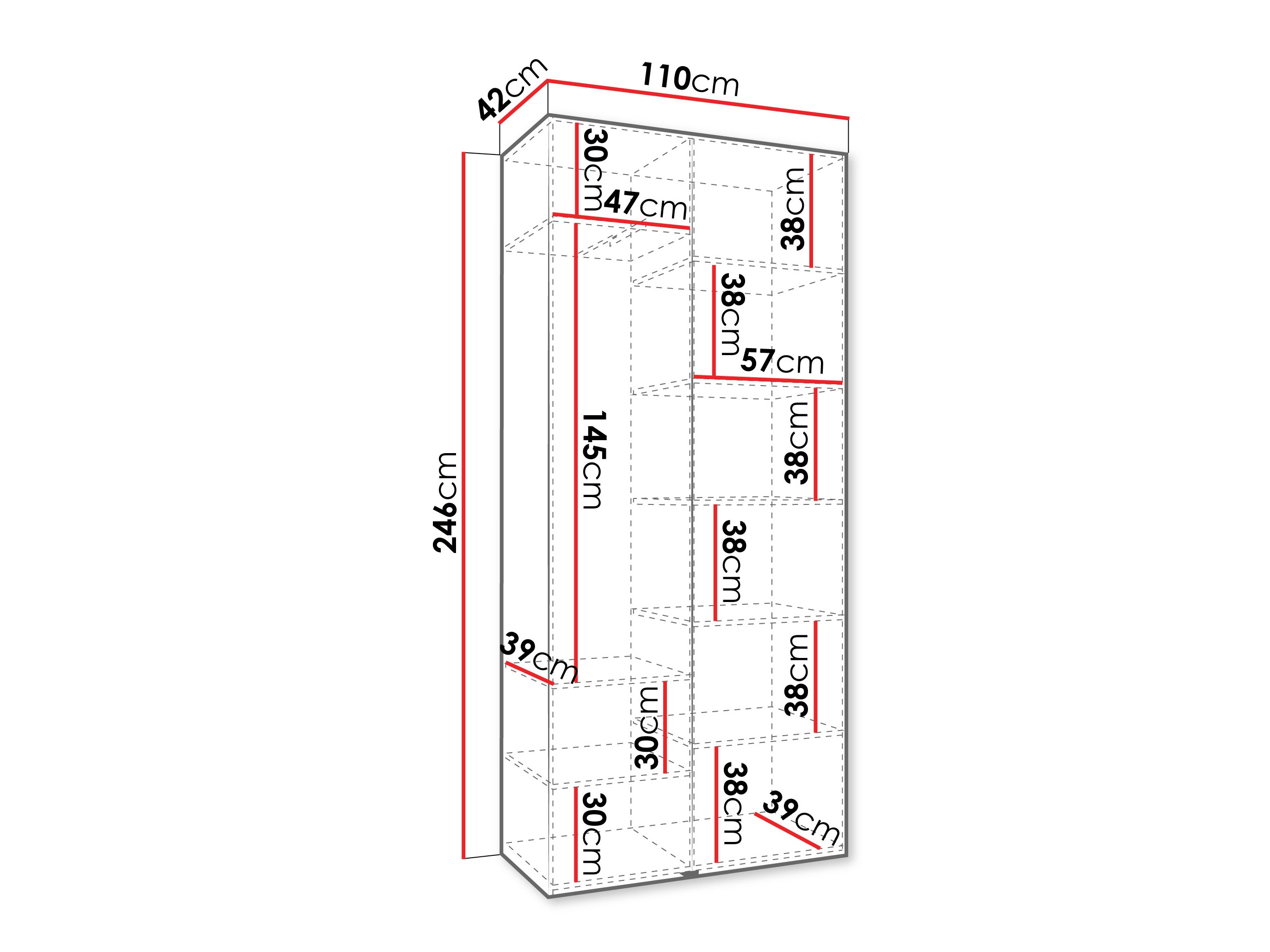 Ormar Hartford 562 (Bijela)