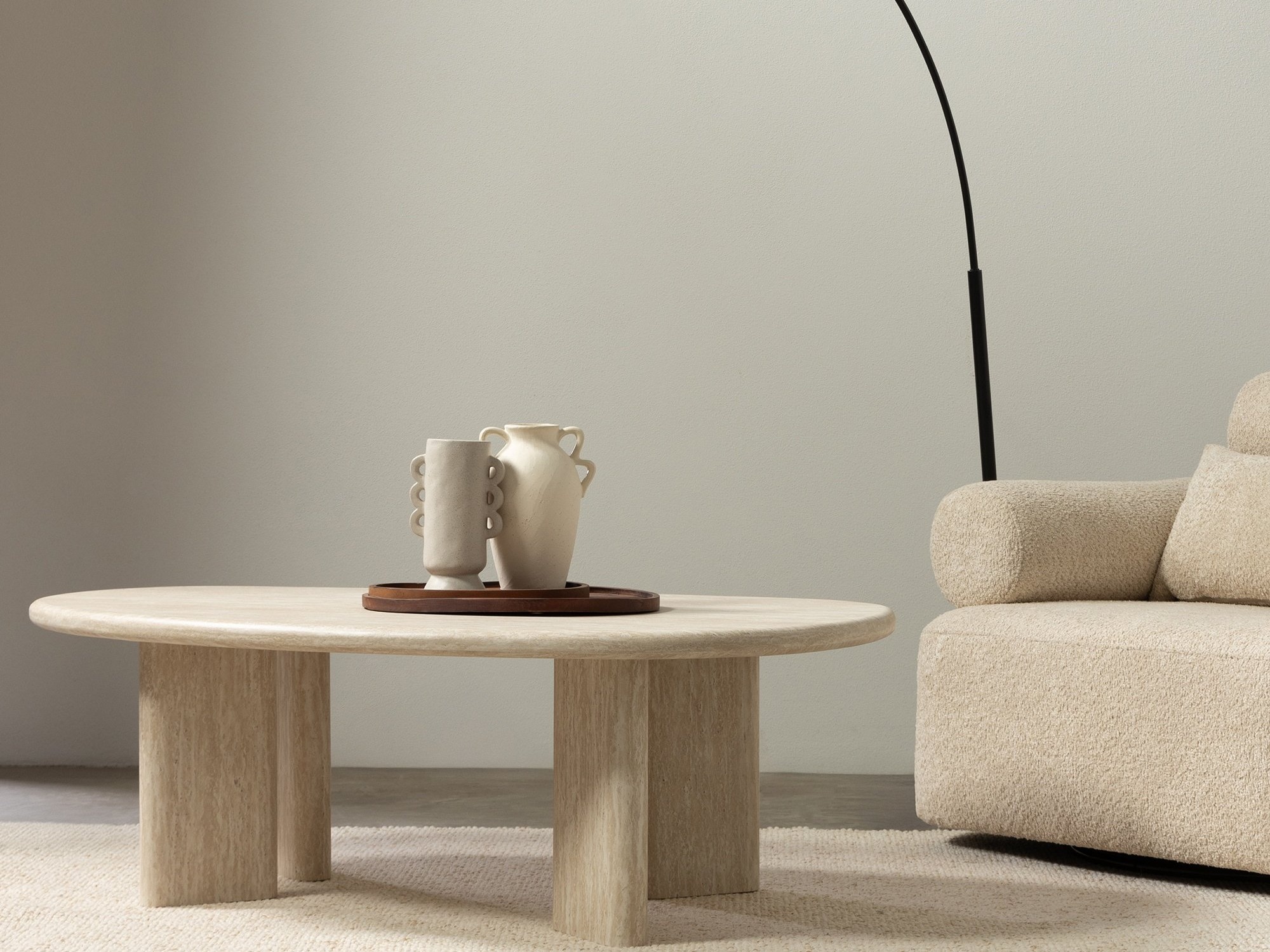 Stolić za kavu Burleson 476 (Svijetla Travertine)