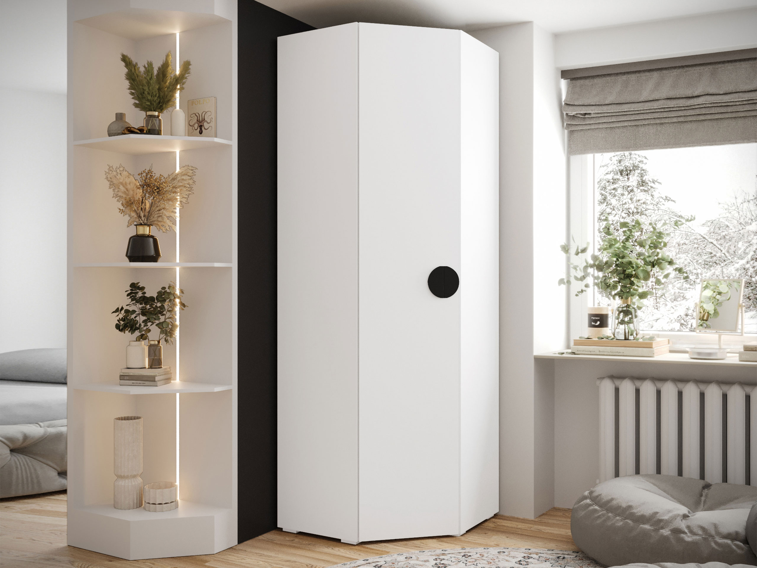 Kutni ormar Hartford 568 (Bijela)