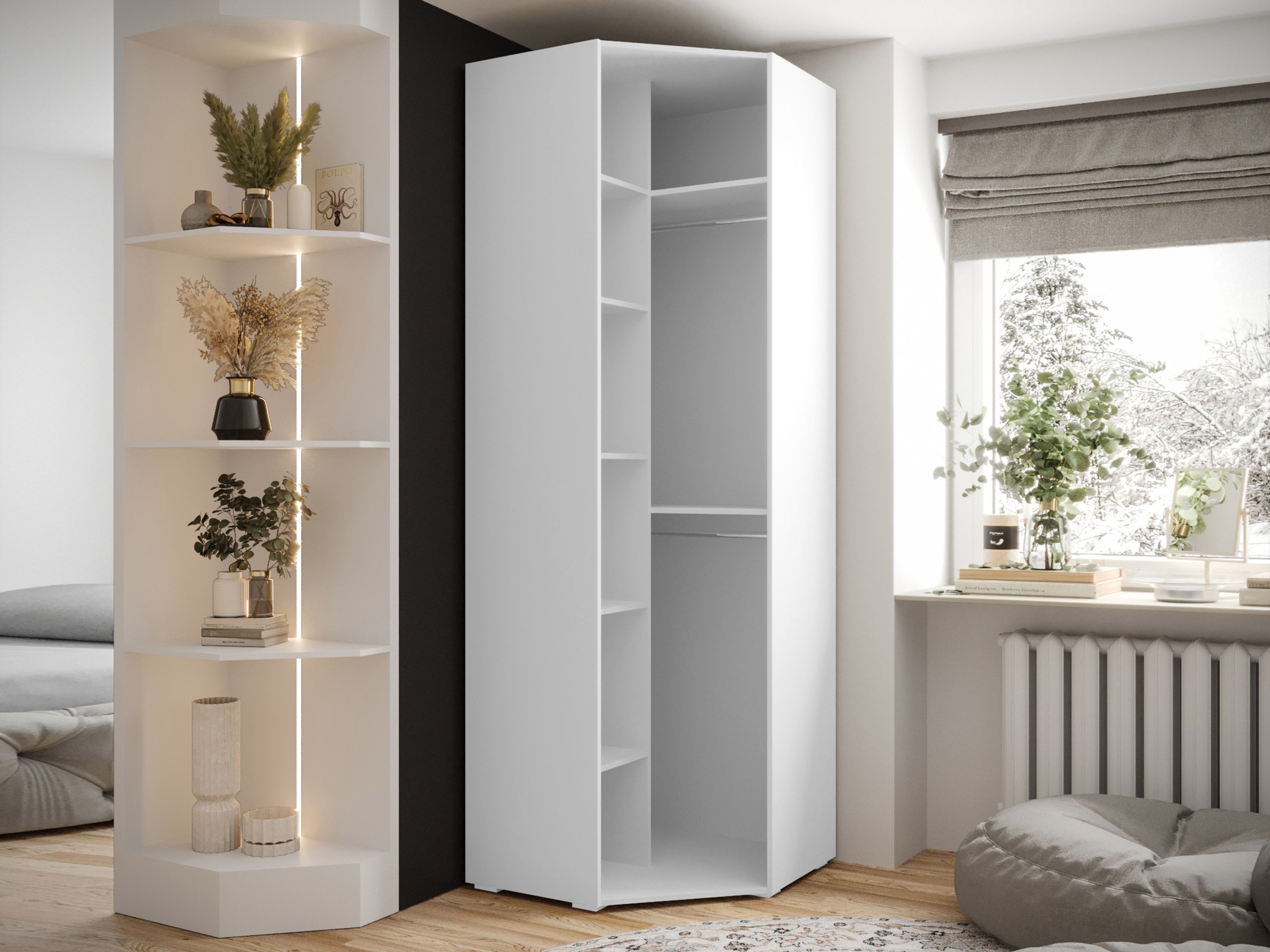 Kutni ormar Hartford 568 (Bijela)