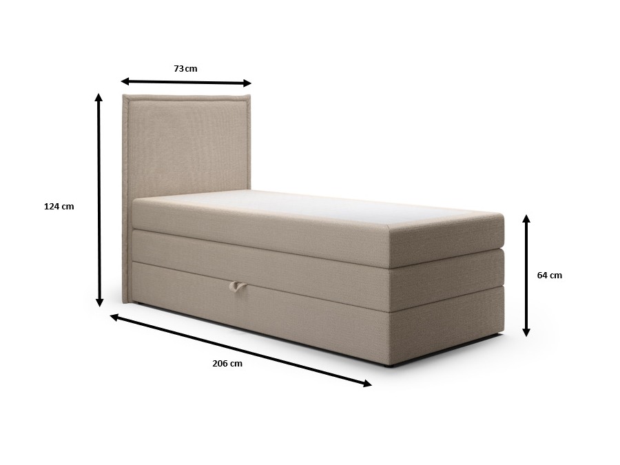 Boxspring krevet Franklin 176 (Aragon 01)