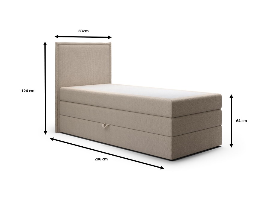 Boxspring krevet Franklin 176 (Aragon 01)
