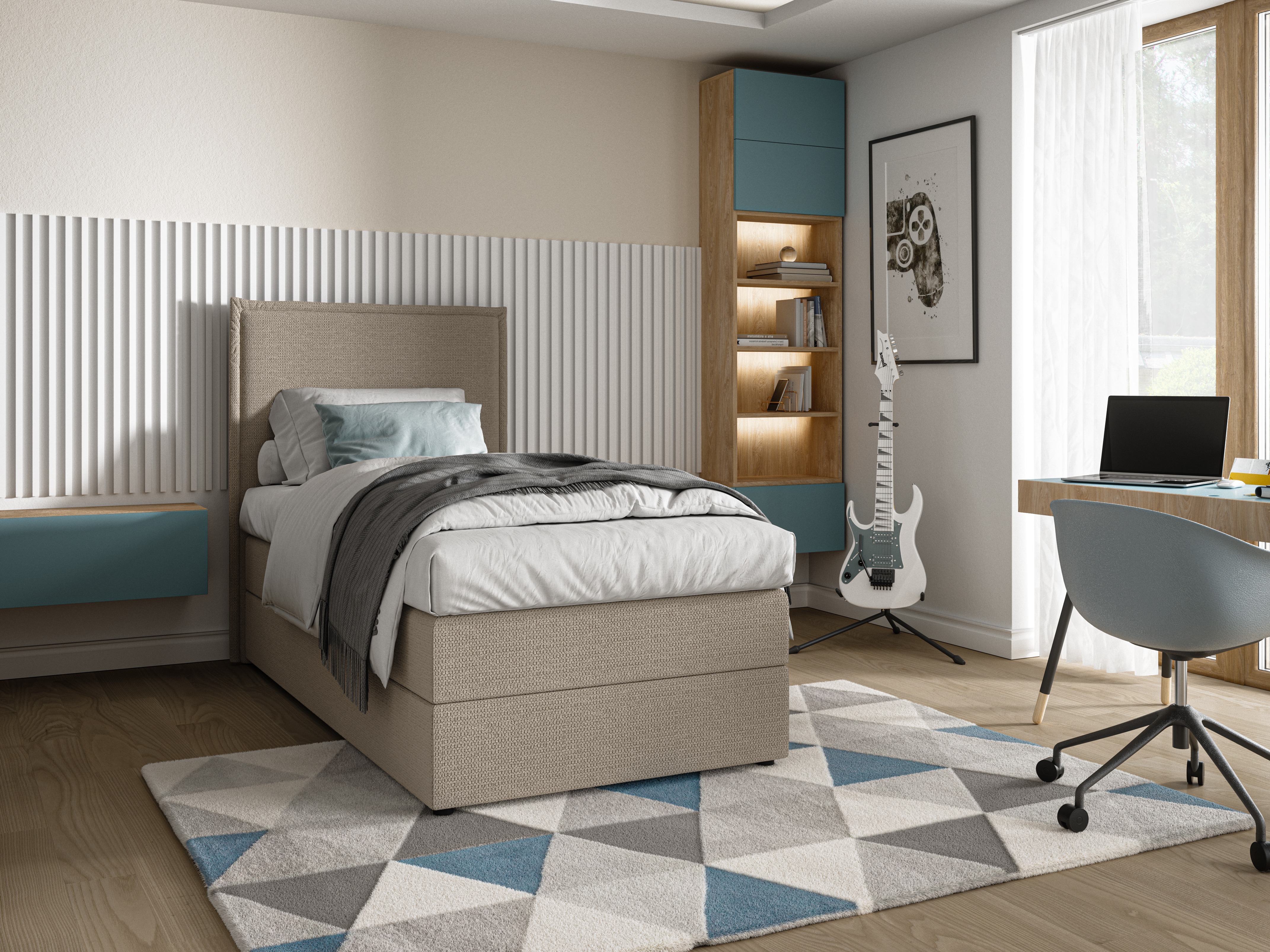 Boxspring krevet Franklin 176 (Aragon 03)