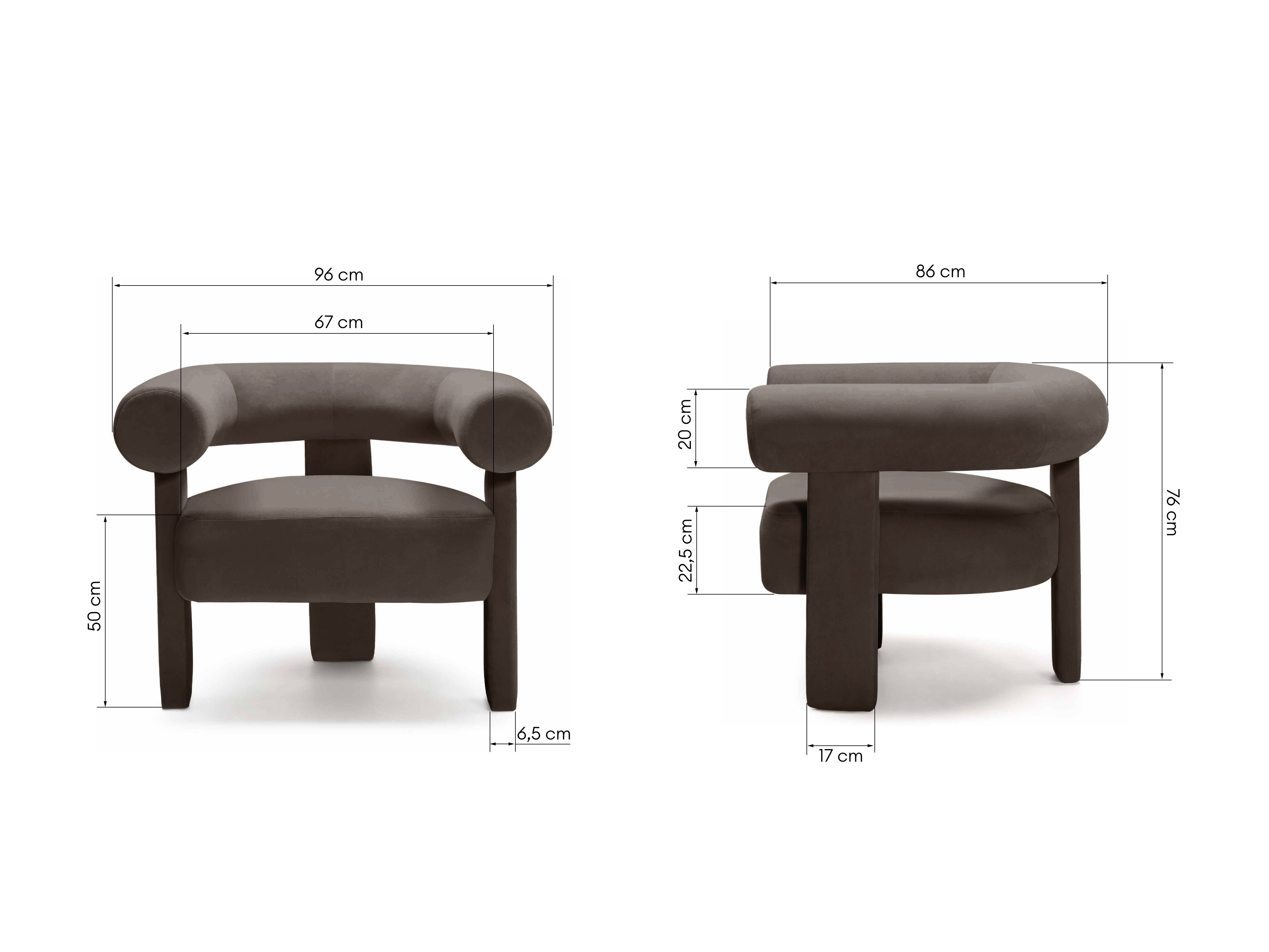 Fotelja Burleson 445 (Smeđa)