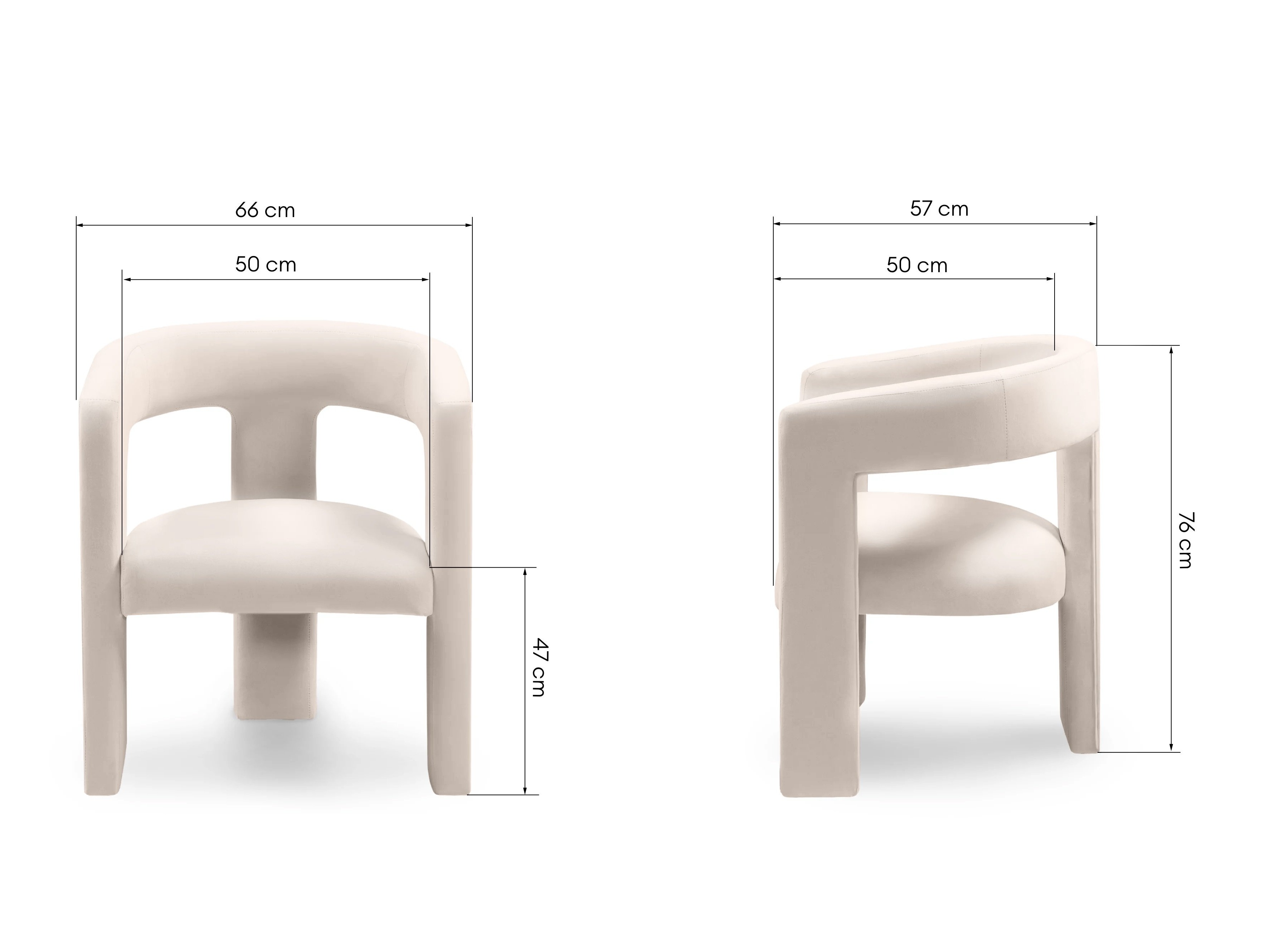 Stolica Burleson 447 (Svijetlo bež)