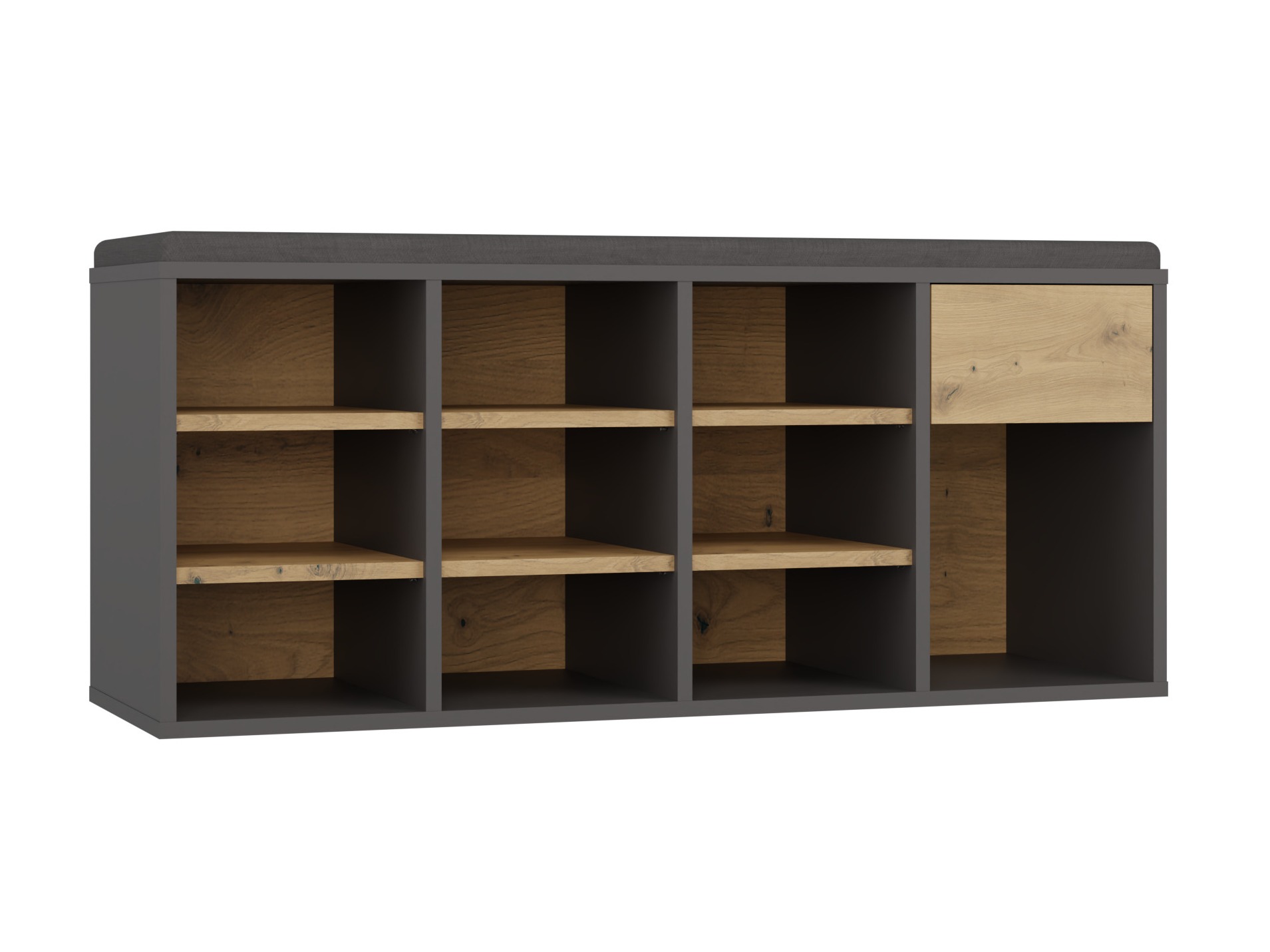 Polica za cipele Mandeville 322 (Antracit)