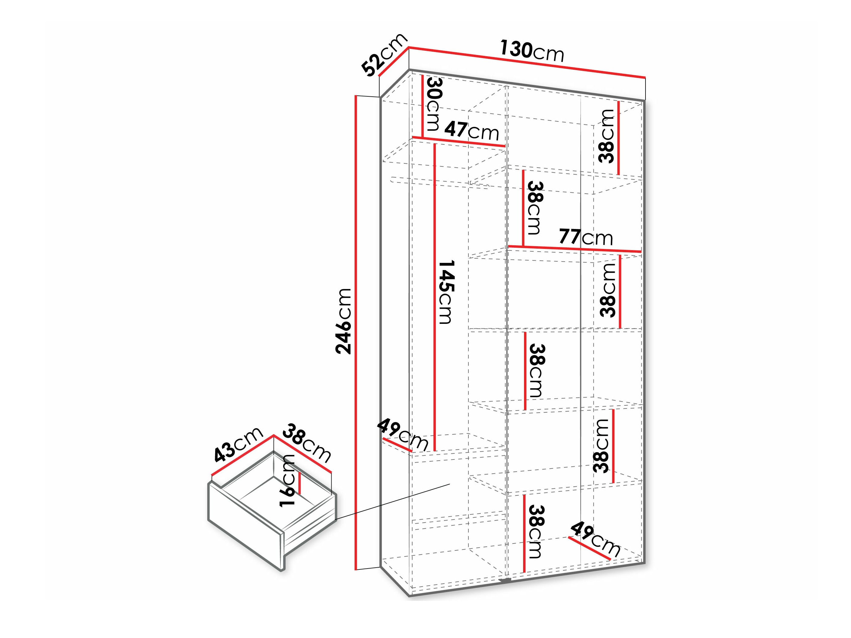 Ormar Hartford 573 (Bijela)