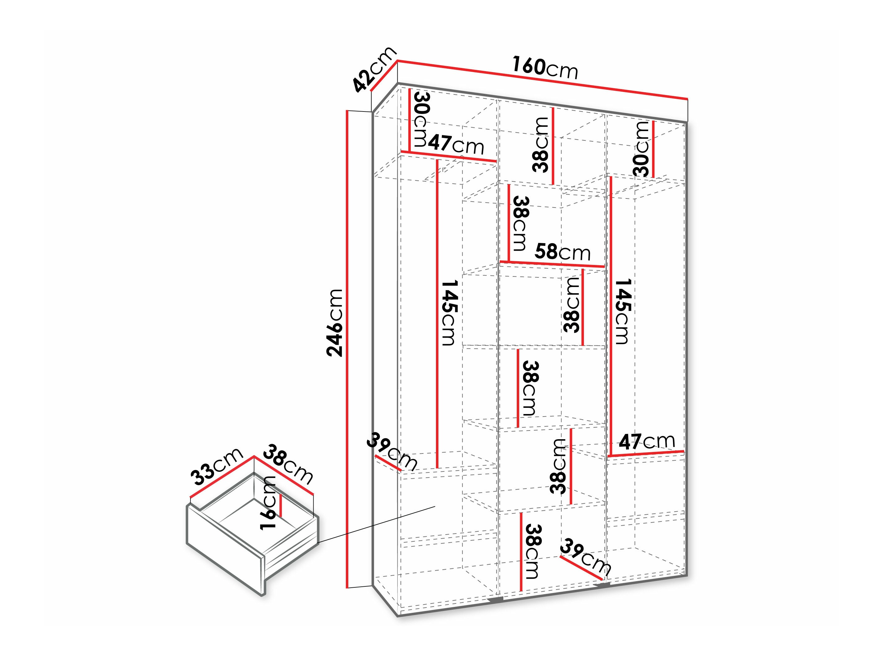Ormar Hartford 573 (Bijela)