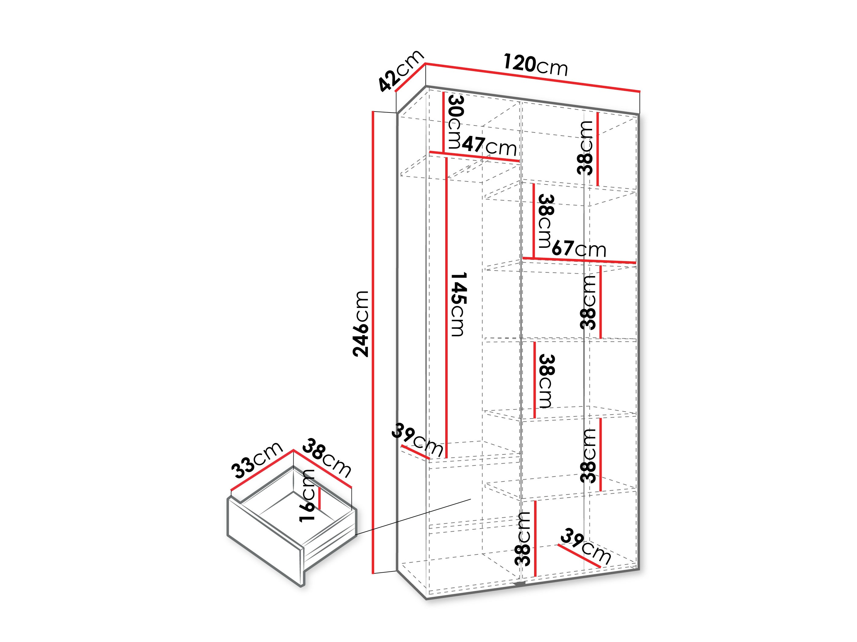 Ormar Hartford 544 (Bijela)