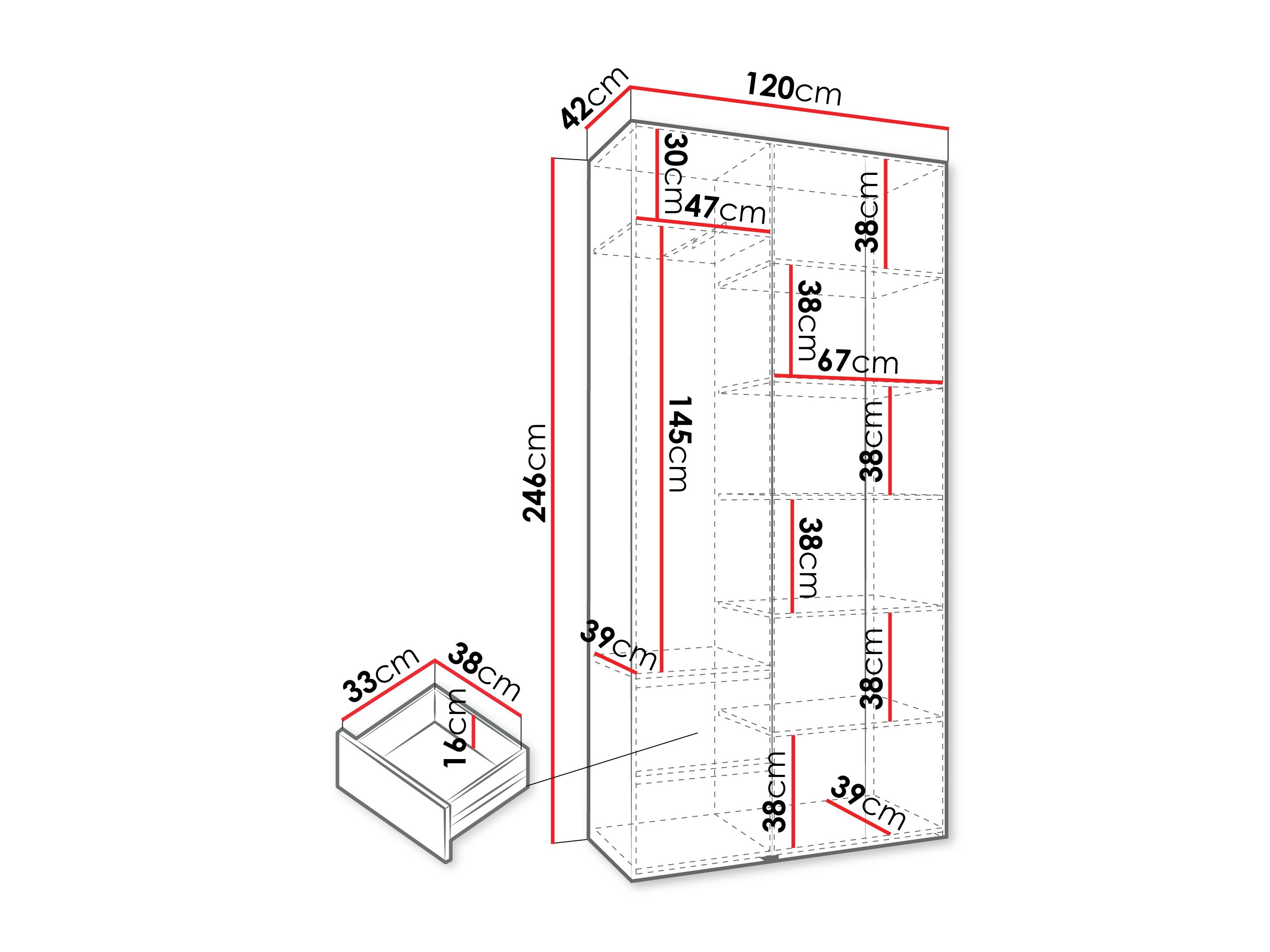 Ormar Hartford 563 (Bijela)