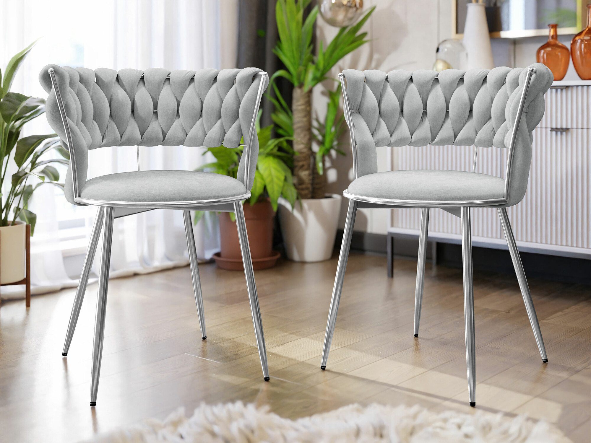 Stolica Comfivo 440 (Srebro + Siva)