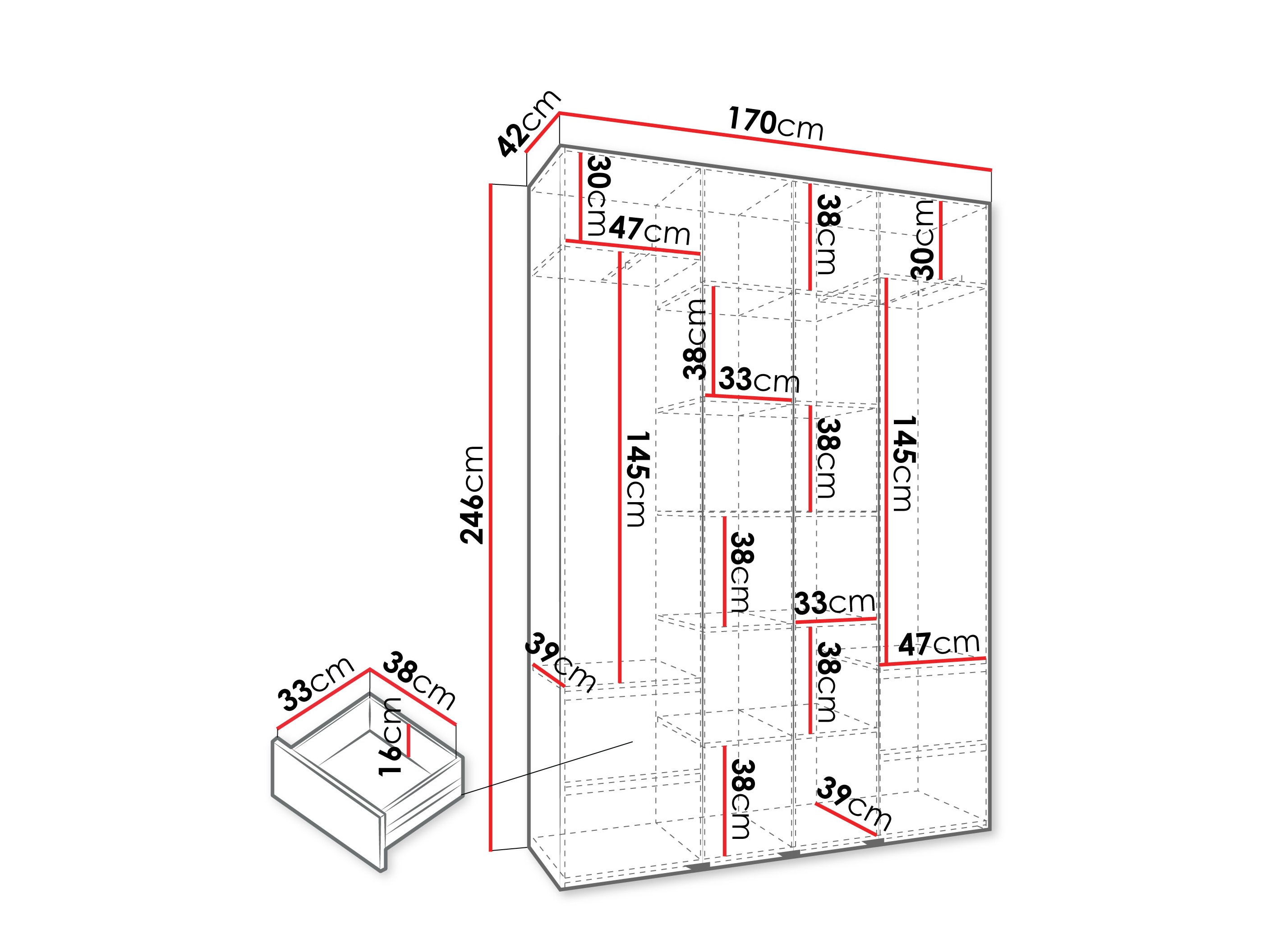 Ormar Hartford 564 (Bijela)