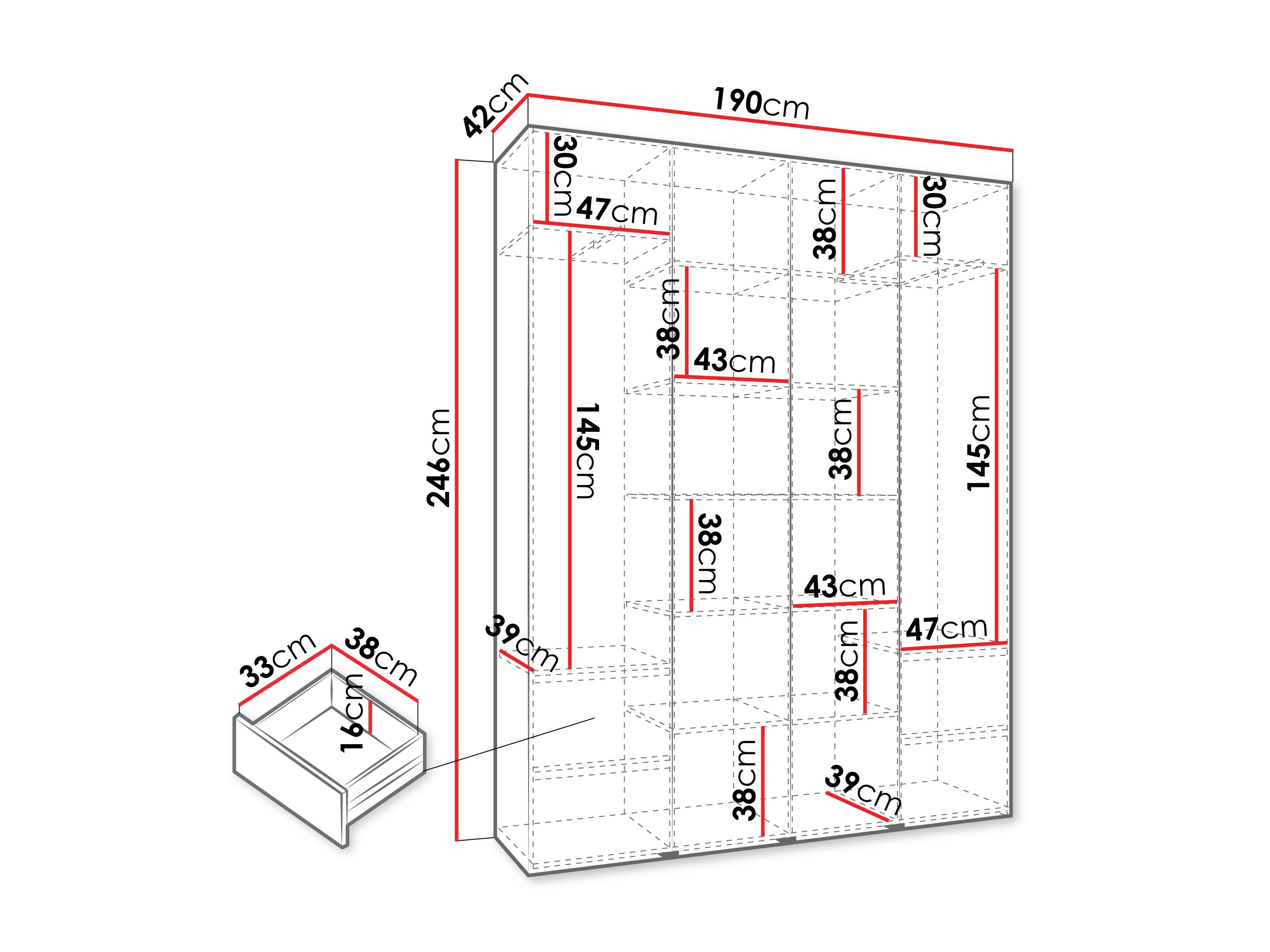 Ormar Hartford 564 (Bijela)