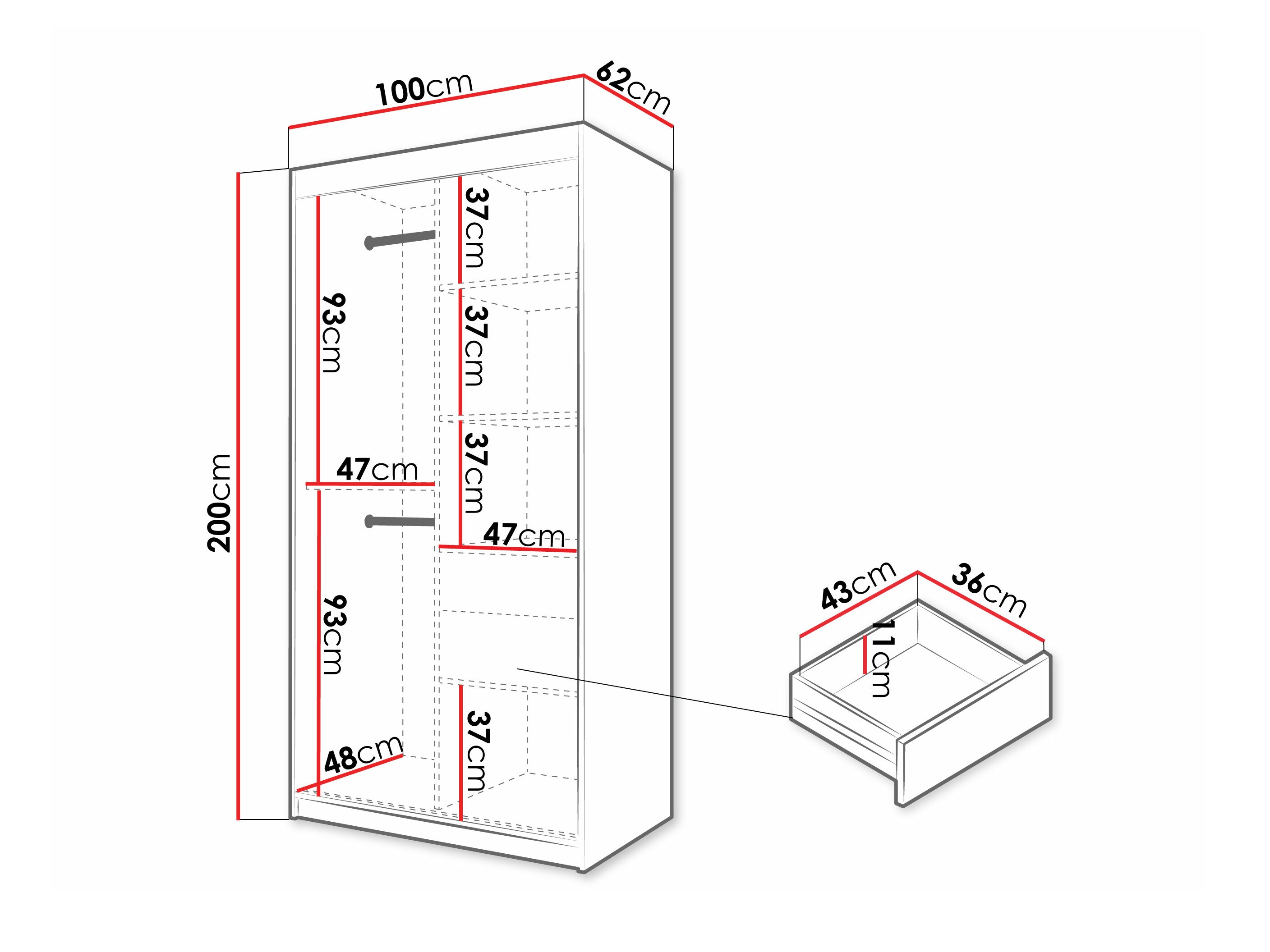 Ormar Hartford 576 (Bijela)