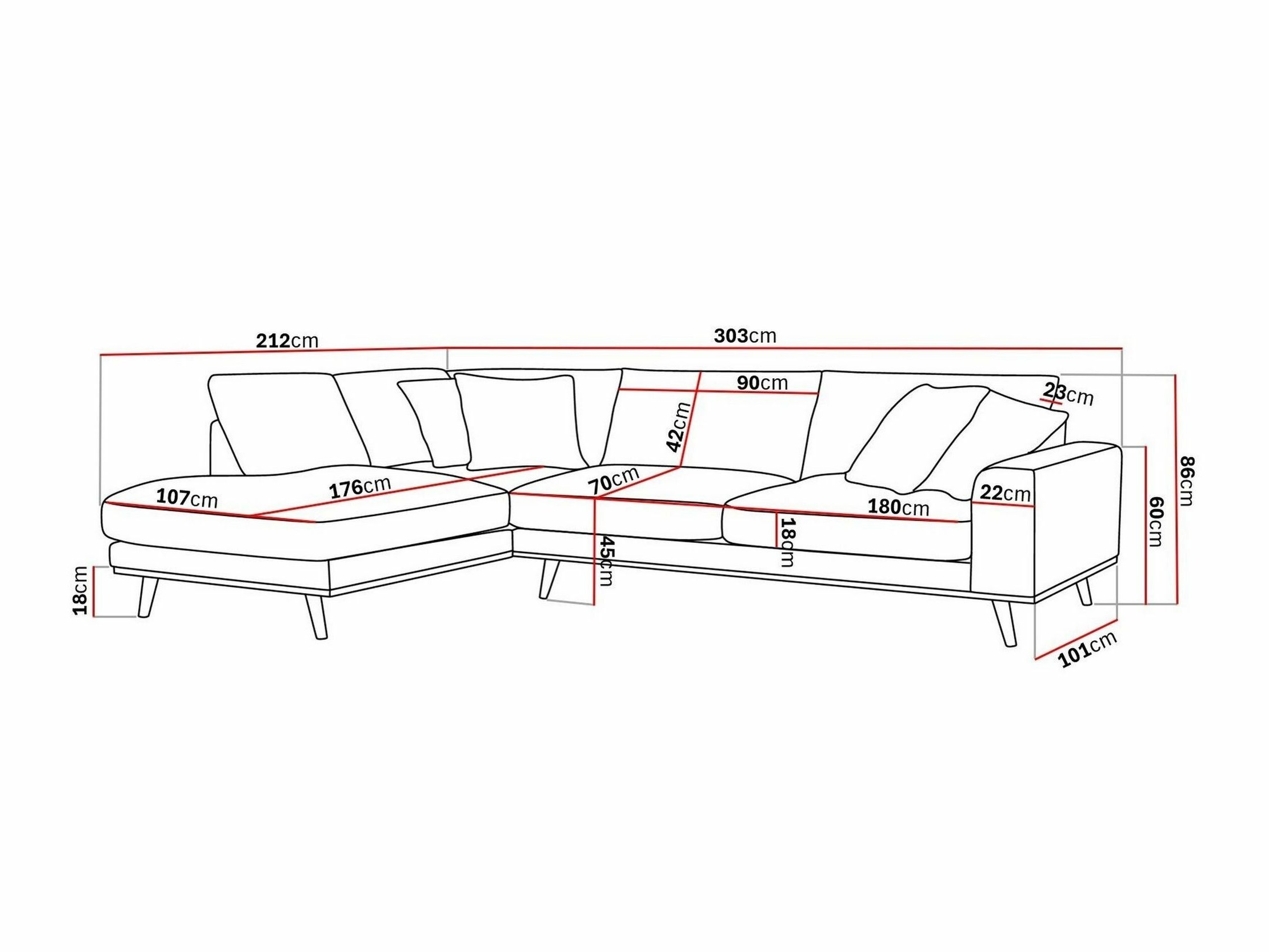Kutna garnitura Seattle 218 (Silencio 19)