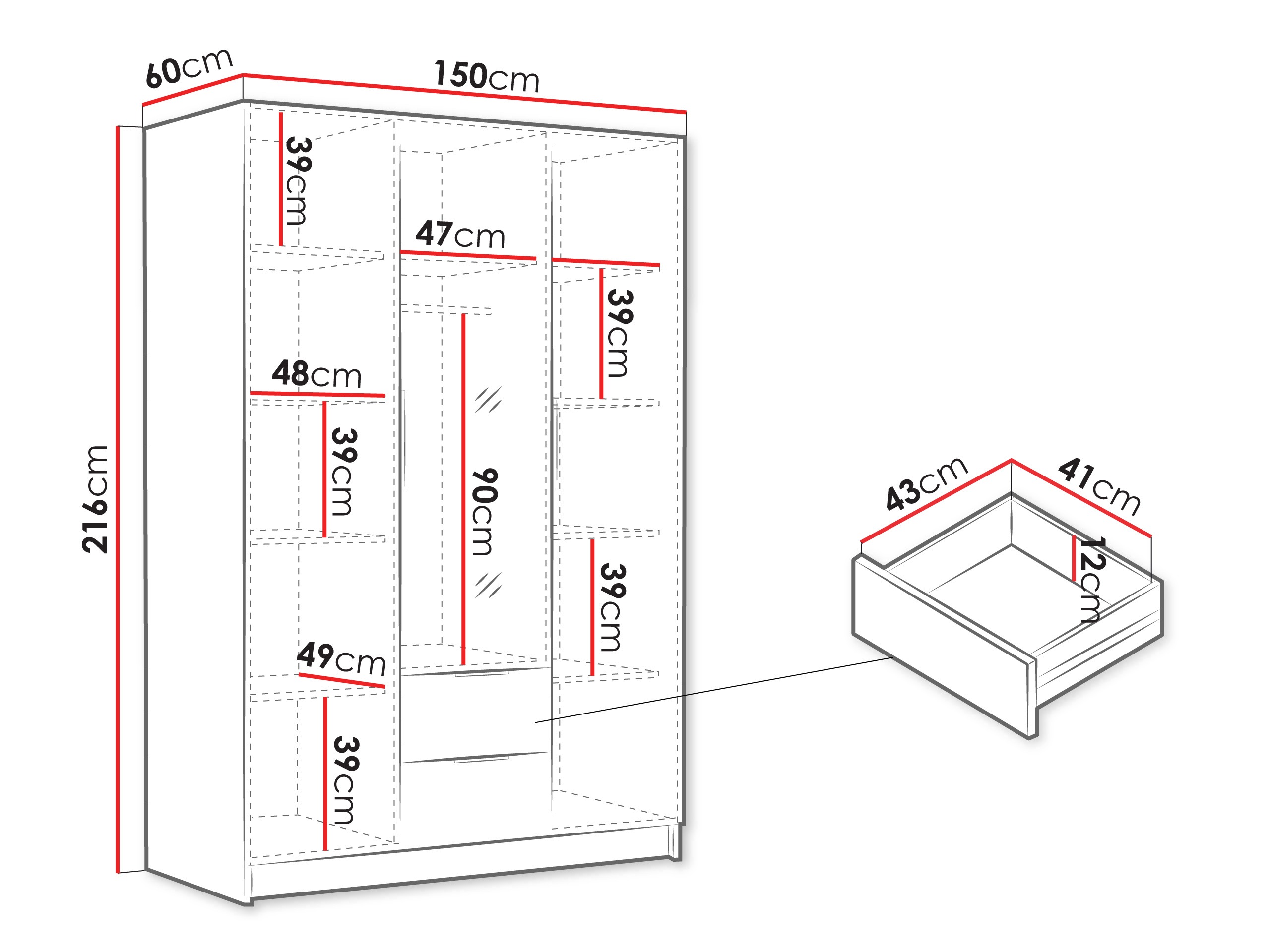 Ormar Closico 199 (Bijela)
