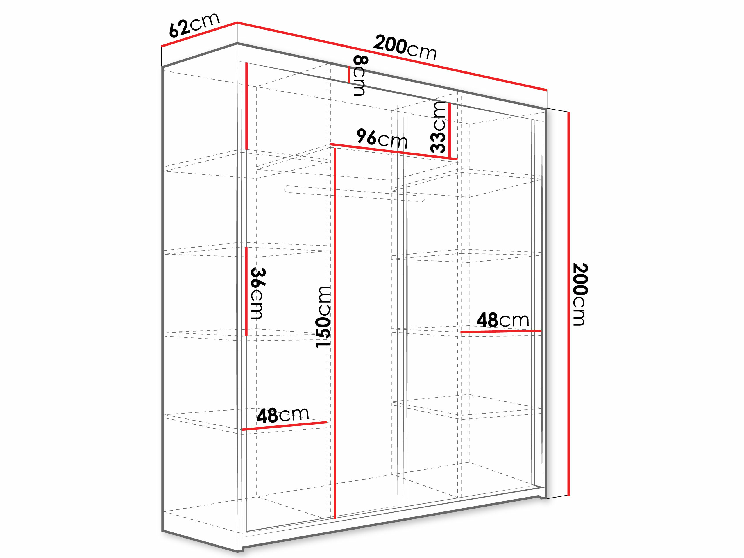 Ormar Dover 107 (Bijela)