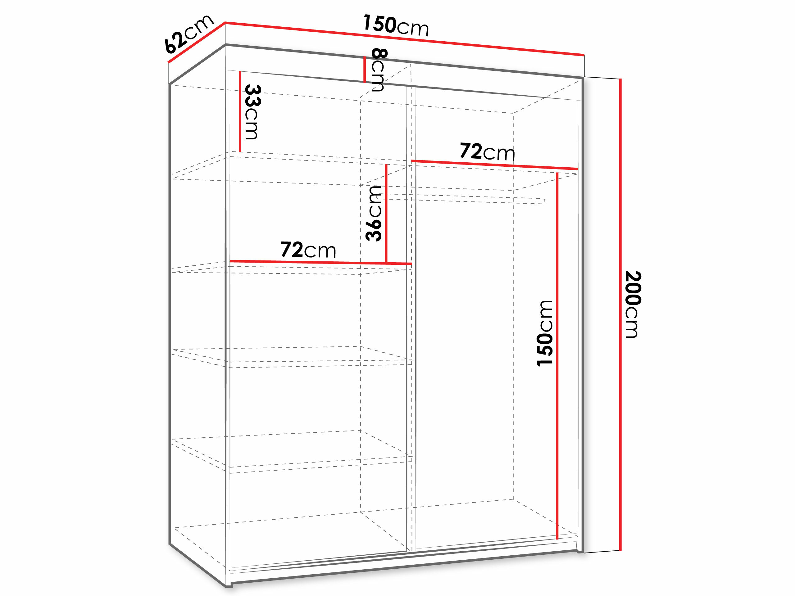 Ormar Dover 110 (Bijela)