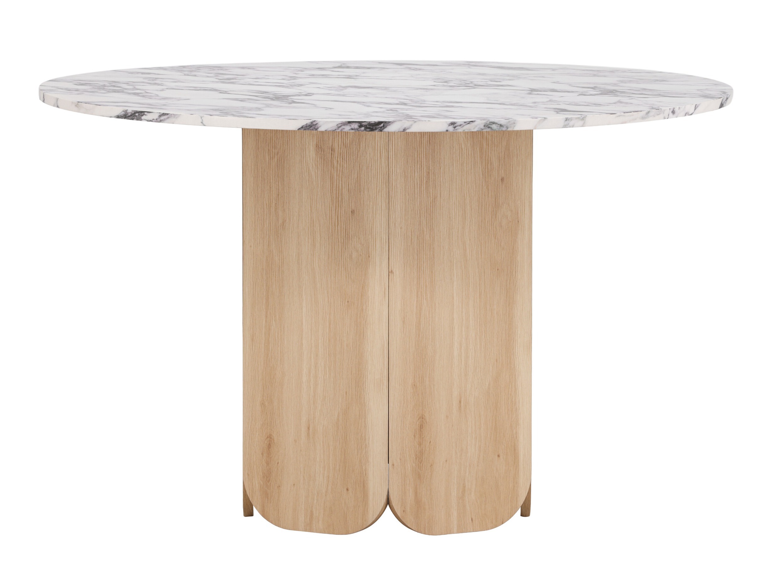 Stol Dallas 4894 (Sivi mramor + Svijetlo smeđa)