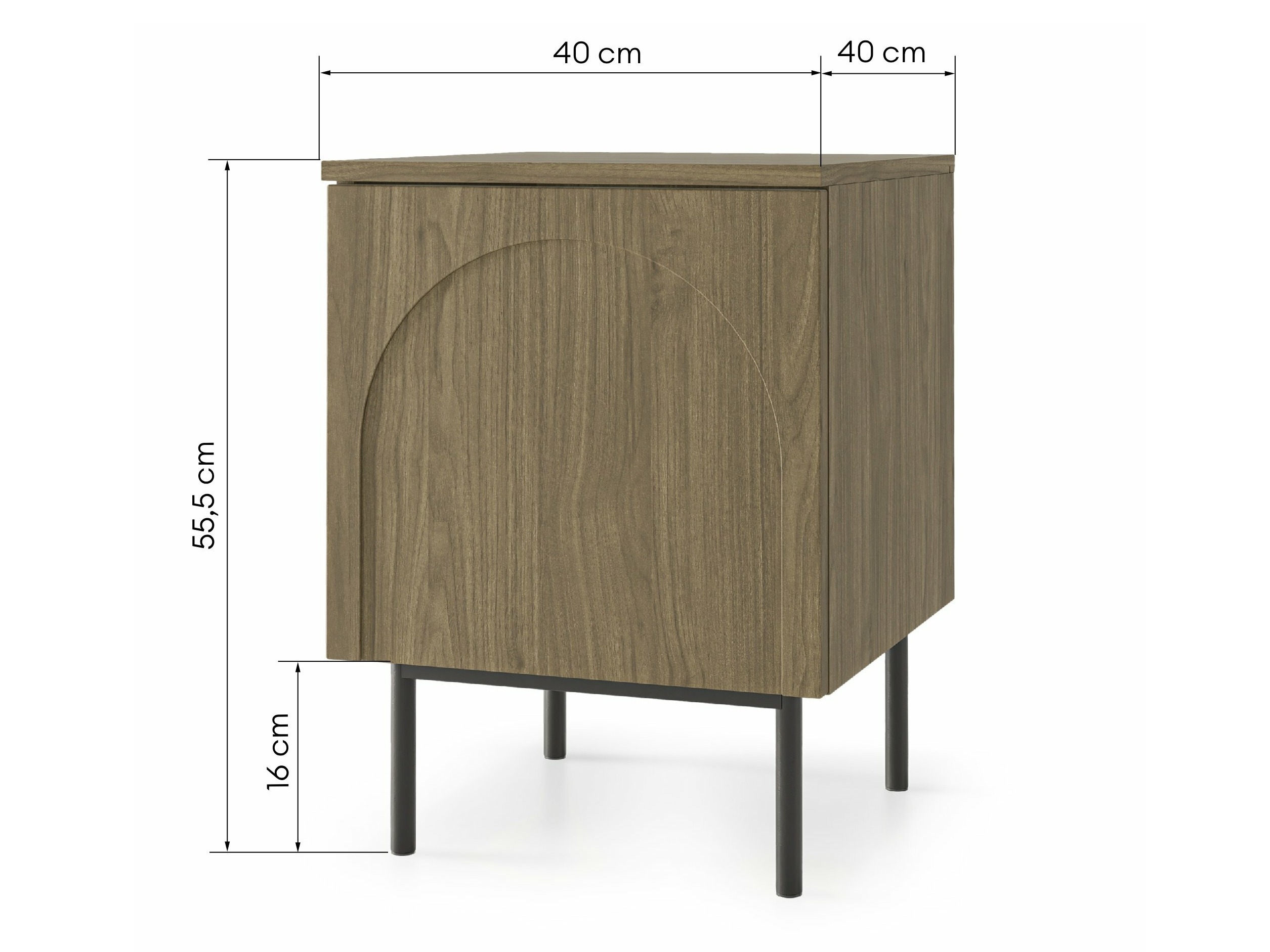 Noćni ormarić Burleson 109 (Bijela)