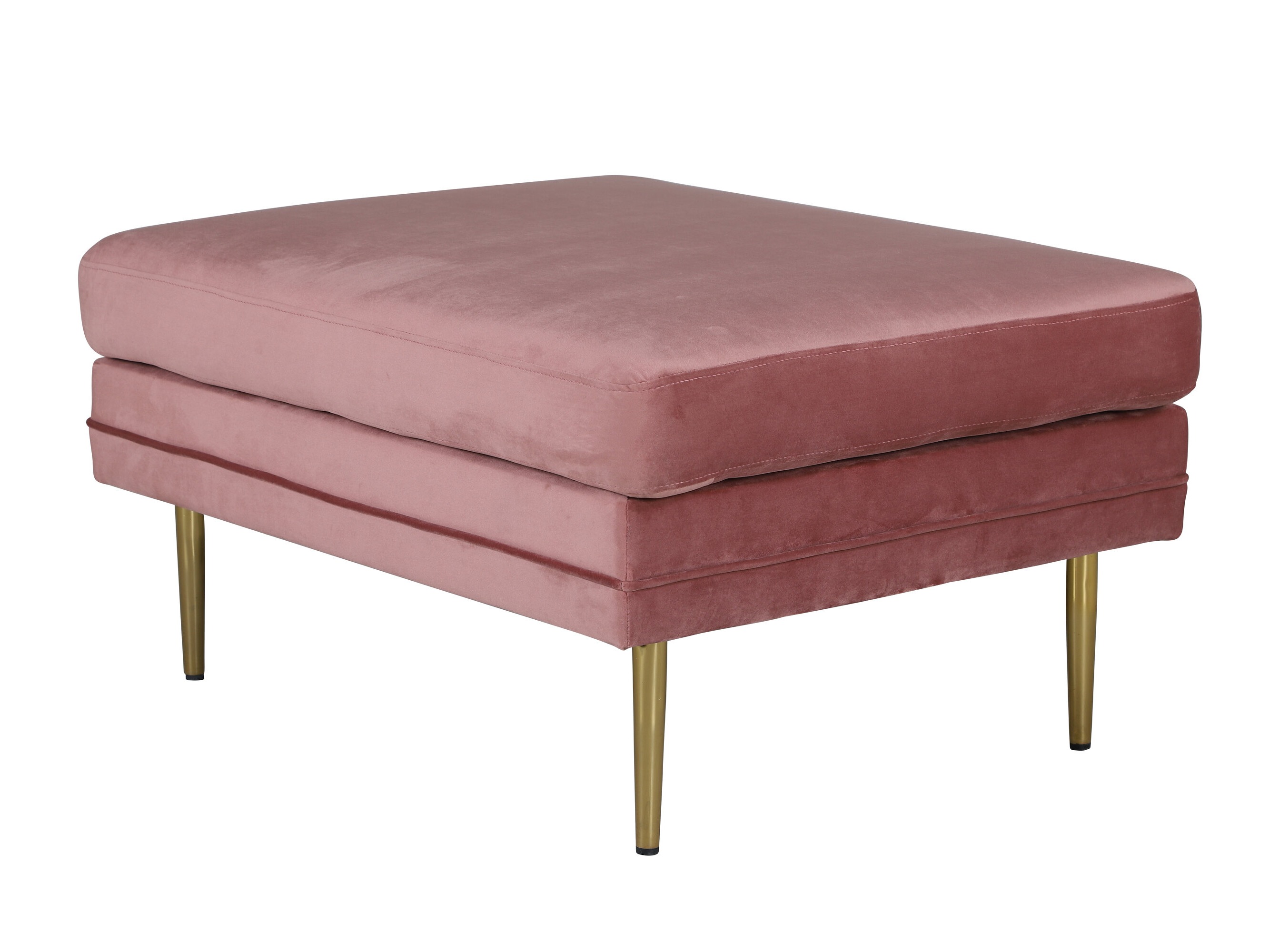 Tapecirana klupa Dallas 2653 (Ružičasta + Zlatna)