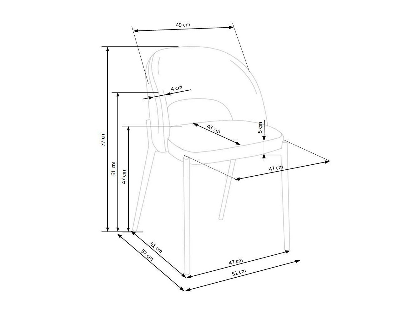 Stolica Houston Virtus (Bež + Crna)