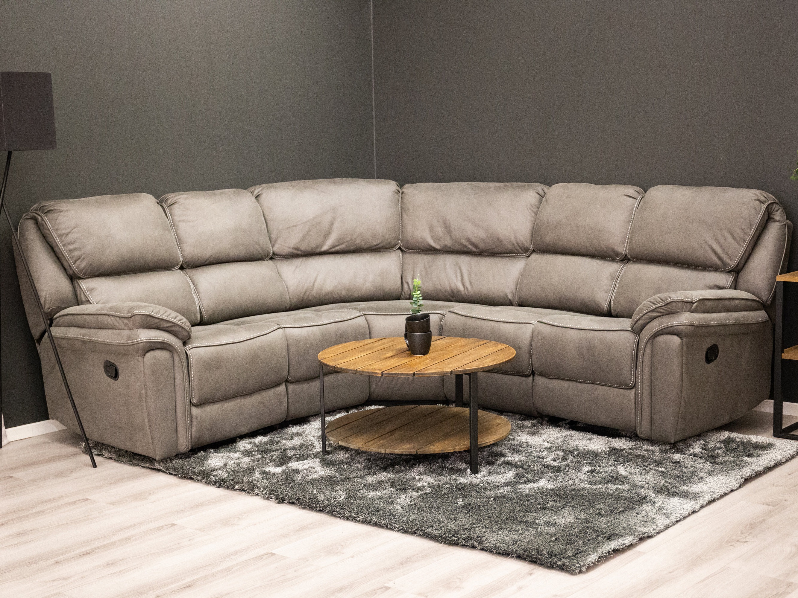 Podesiva kutna ganitura Dallas 4723 (Siva)