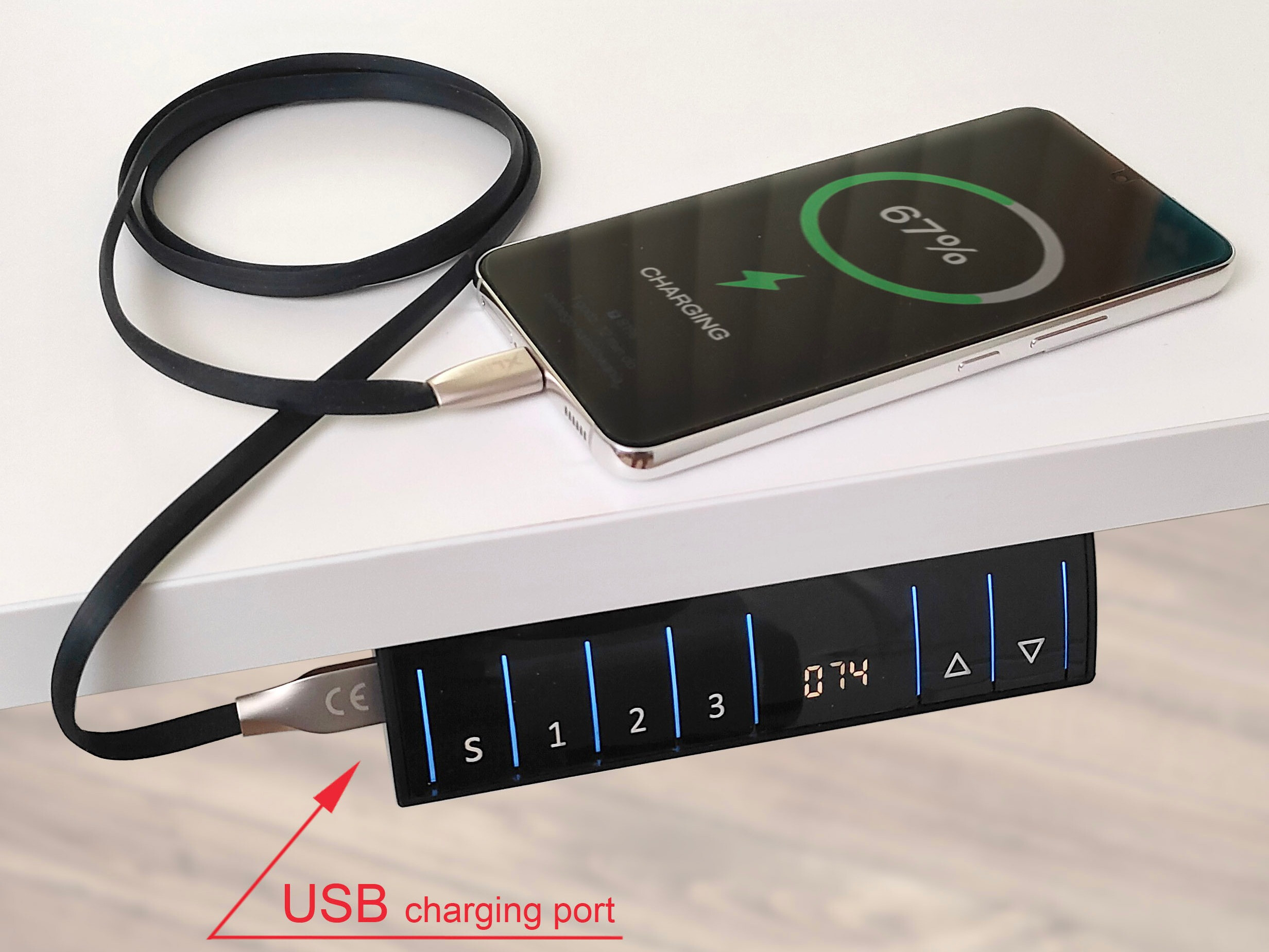 Radni stol podesiv po visini Buffalo 184 (Crna)