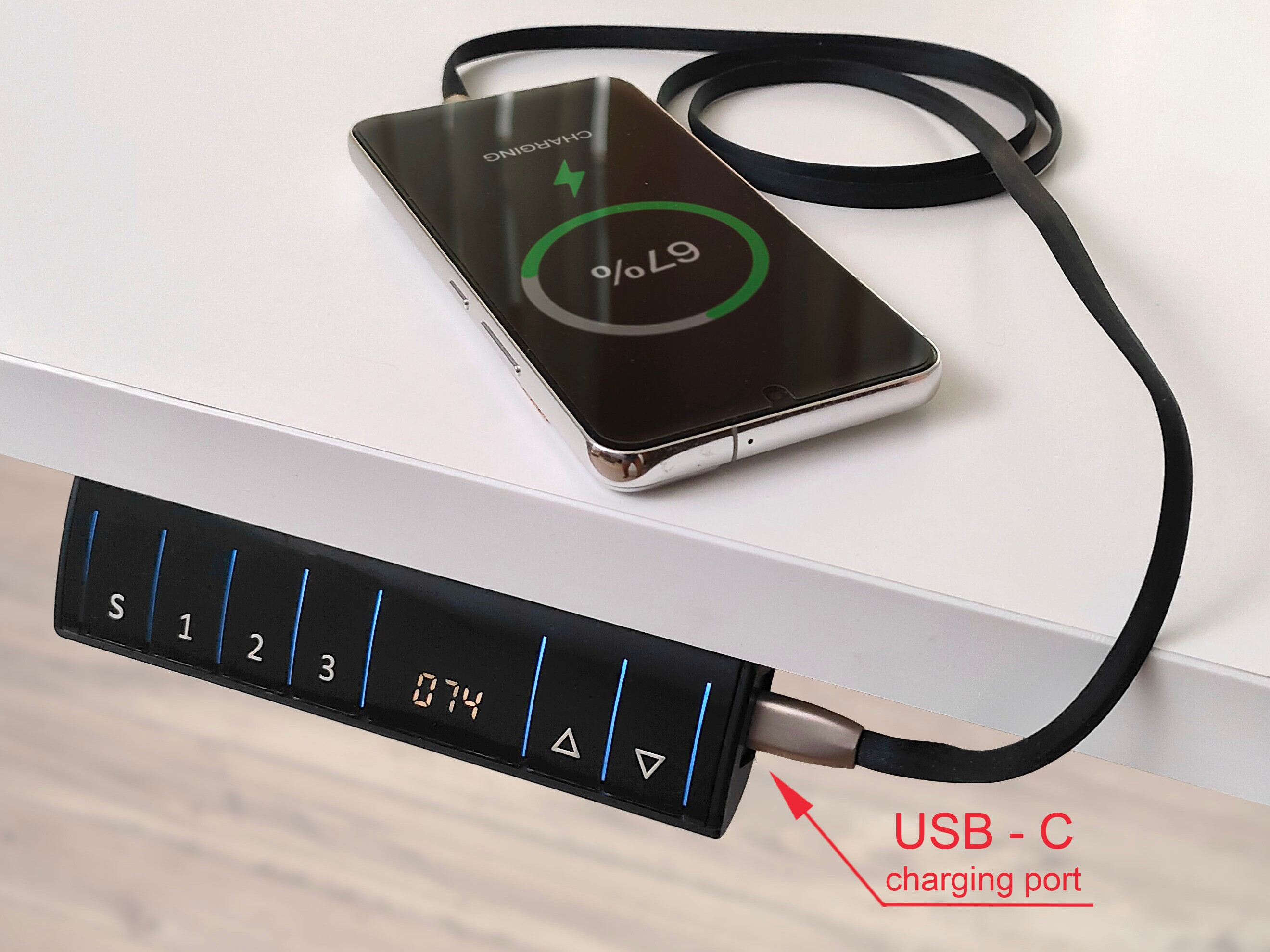 Radni stol podesiv po visini Buffalo 184 (Crna)