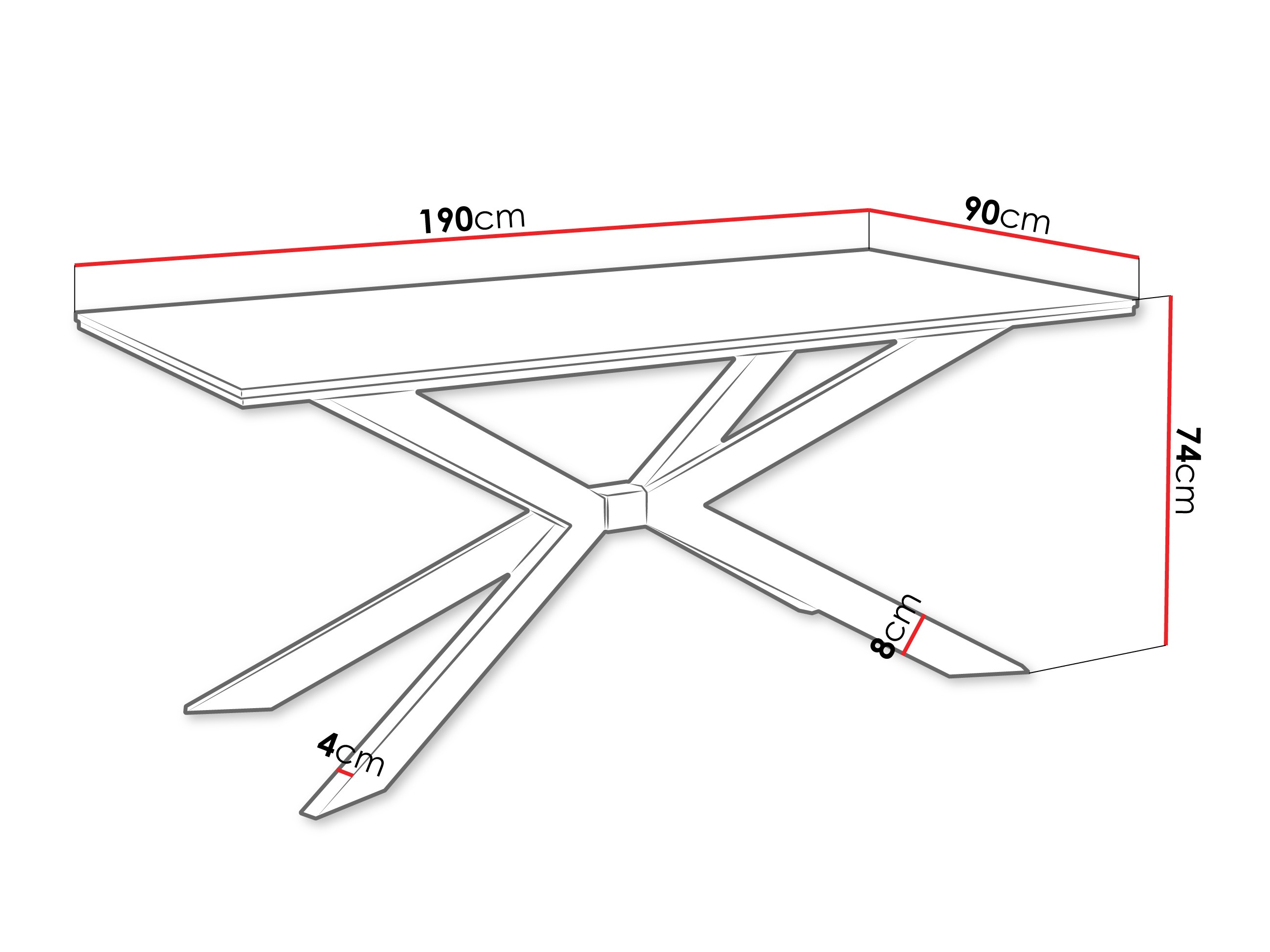 Stol Goodyear 135 (Crni mramor)