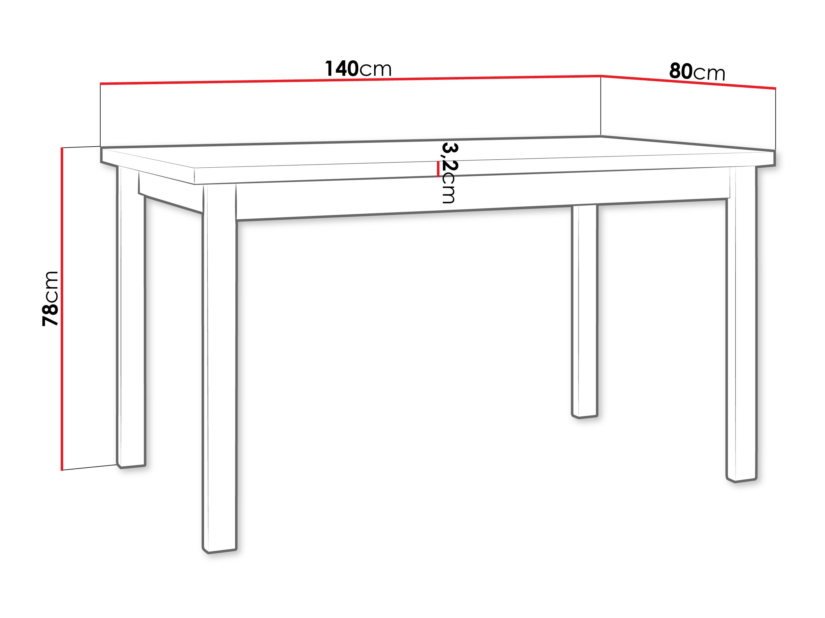 Stol Victorville 377 (Hrast Artisan + Bijela)