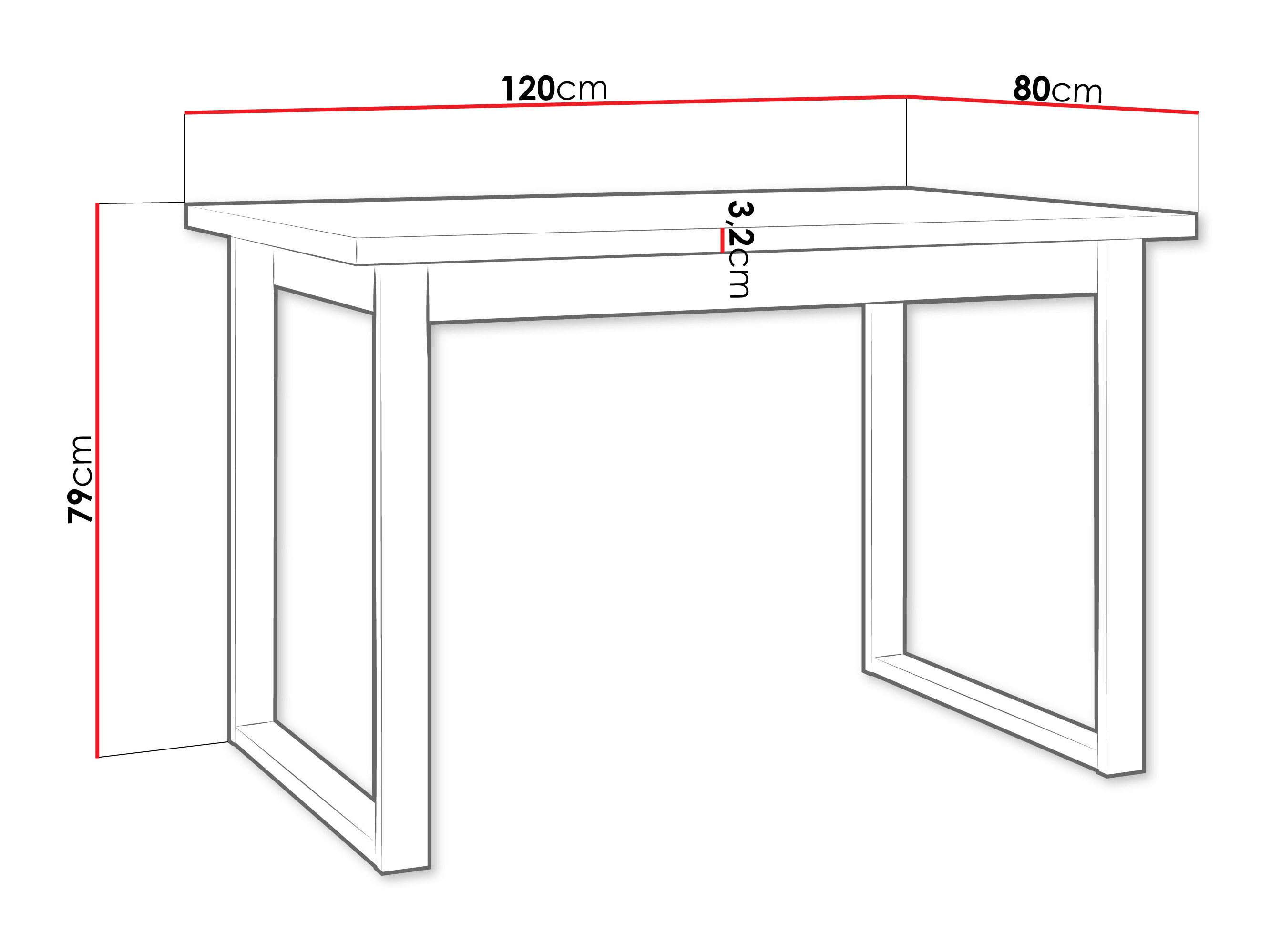 Stol Victorville 378 (Hrast Wotan + Crna)