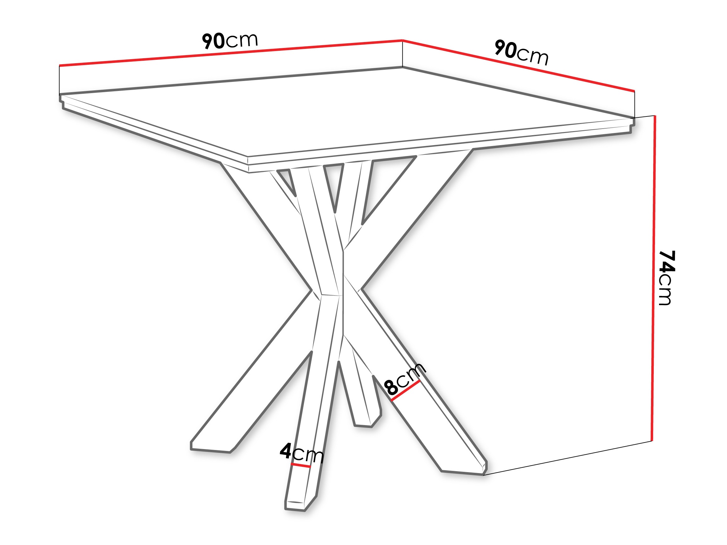 Stol Goodyear 137 (Crni mramor)