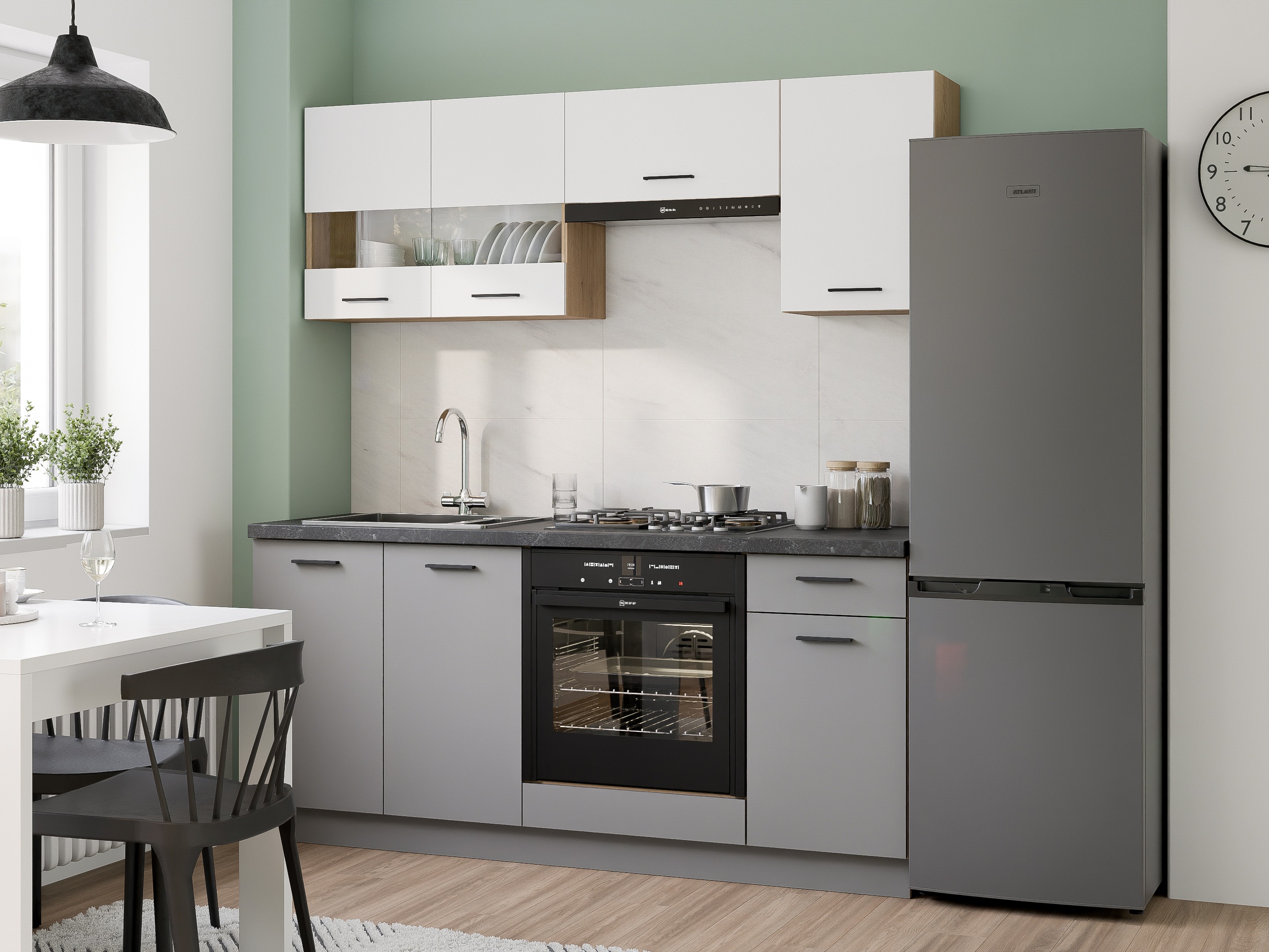 Modularan kuhinjski set Ati White Grey 117