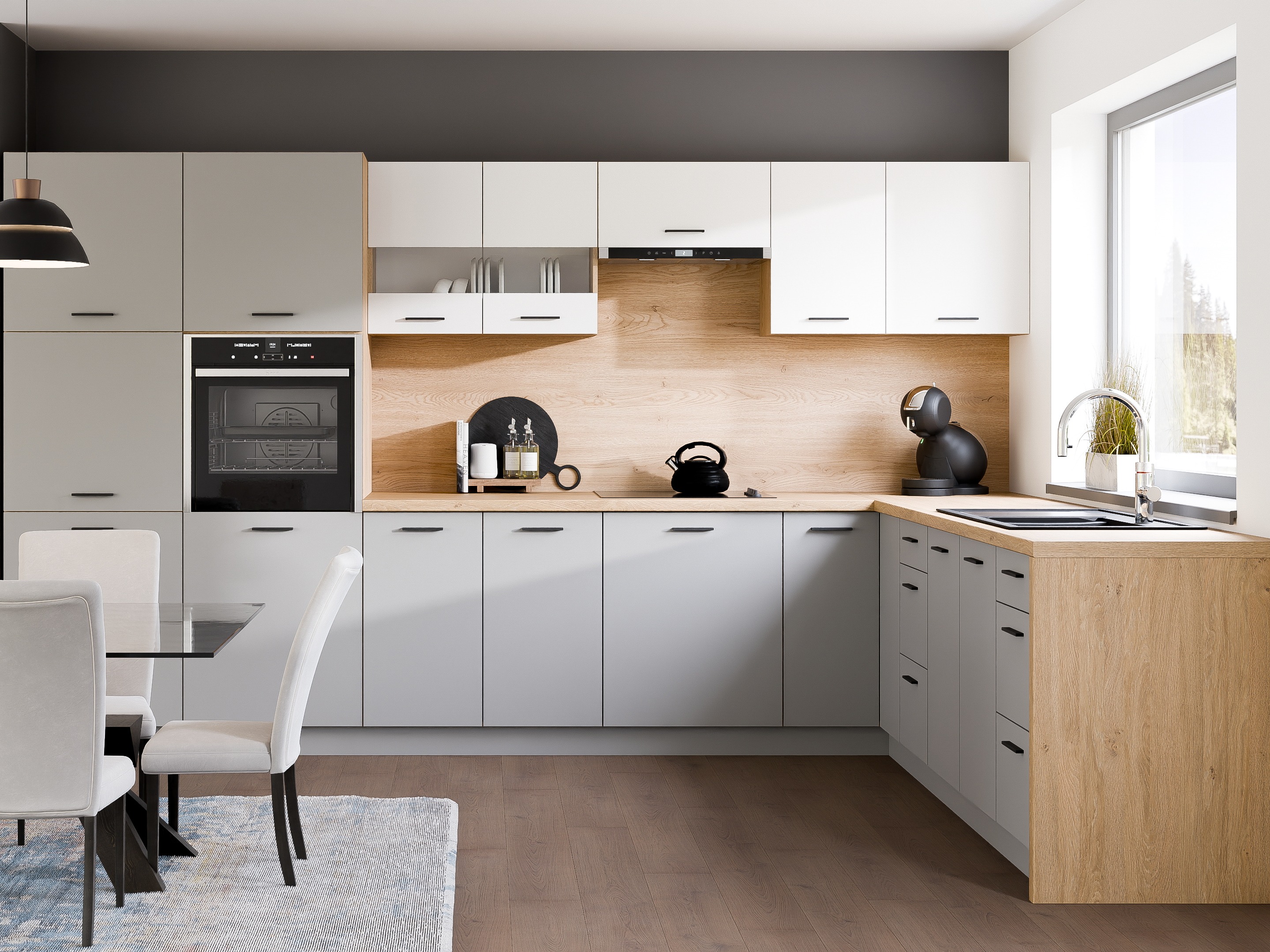 Modularan kuhinjski set Ati White Grey 118