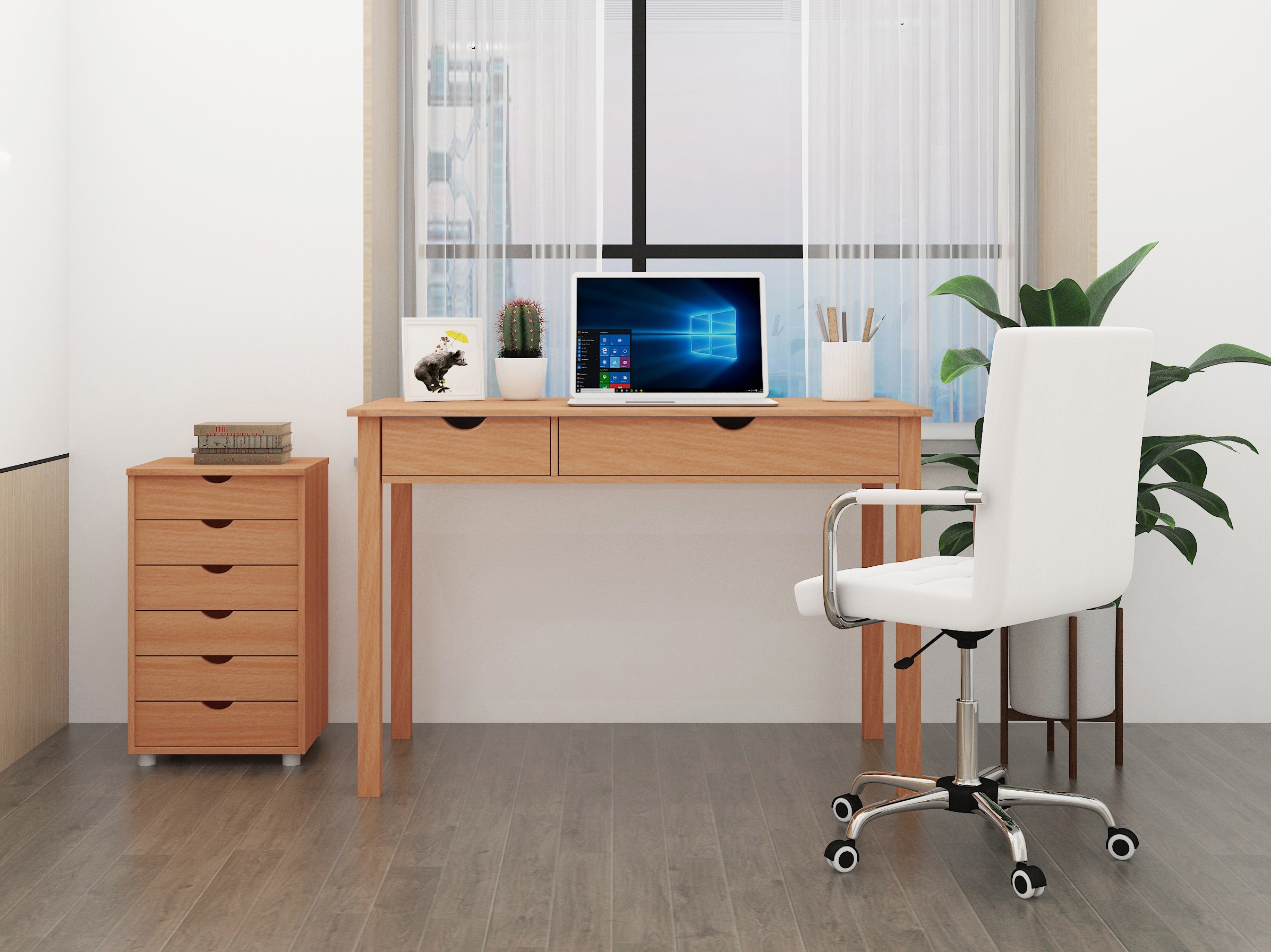 Uredski stol Denton 136 (Svijetlo drvo)