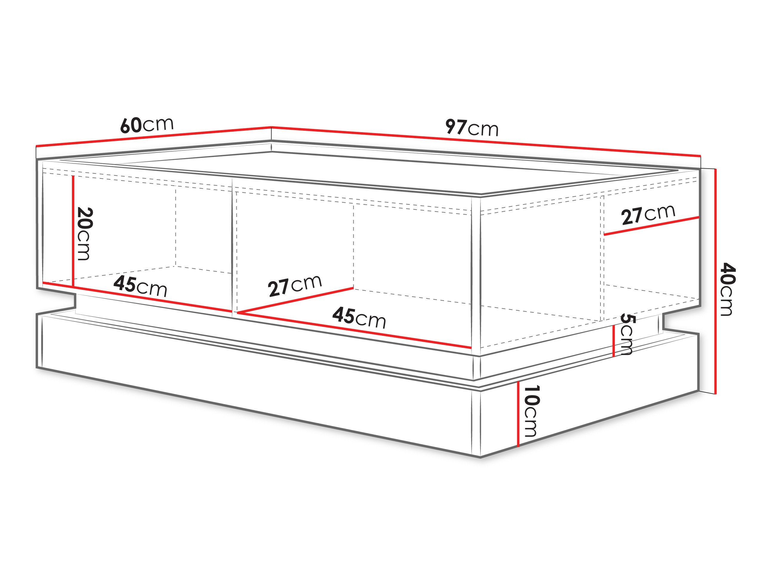 Stolić za kavu Comfivo Tilia (Svijetlo smeđa + Hrast)