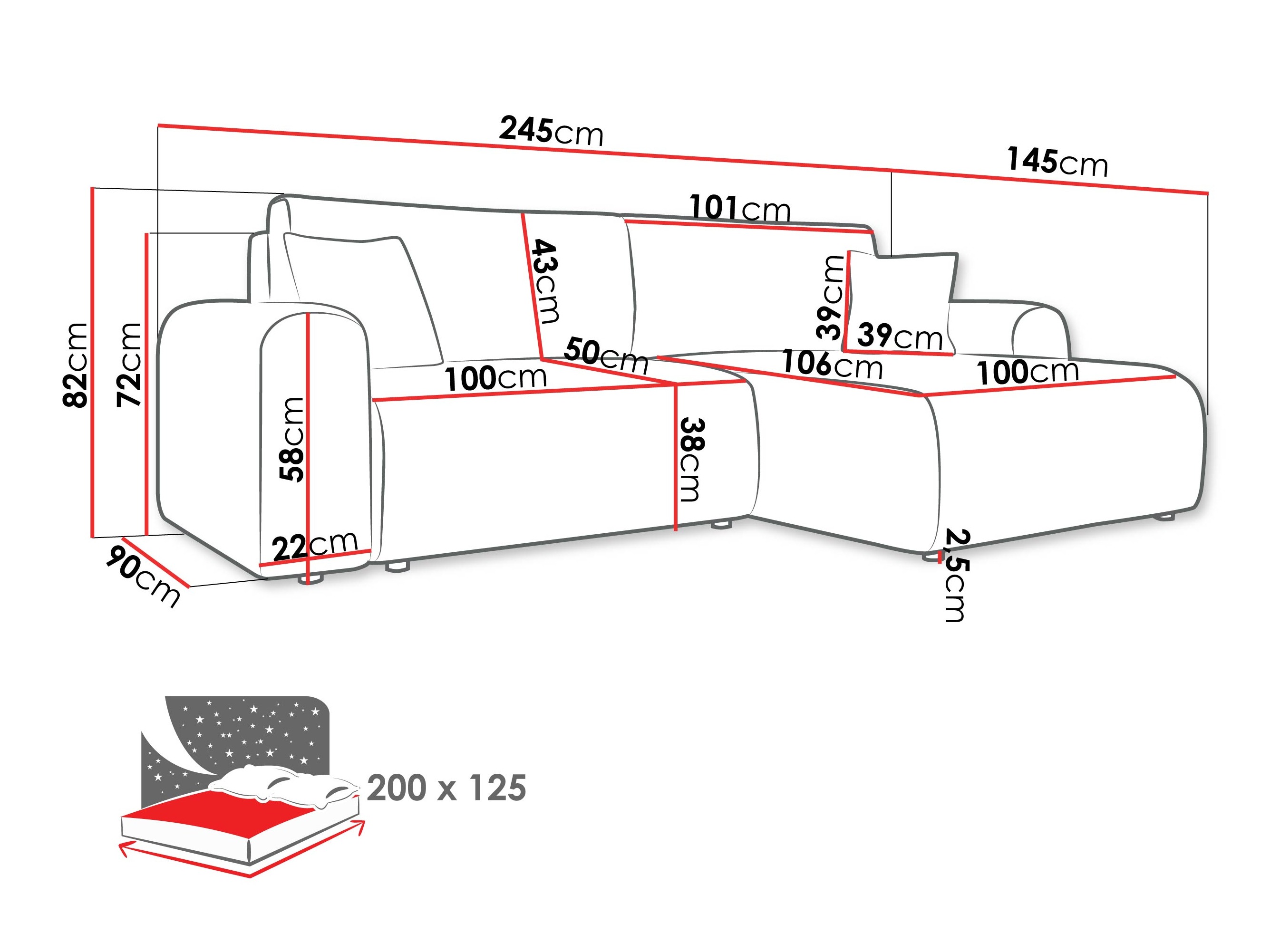 Kutna garnitura Luxum (Taro 01)