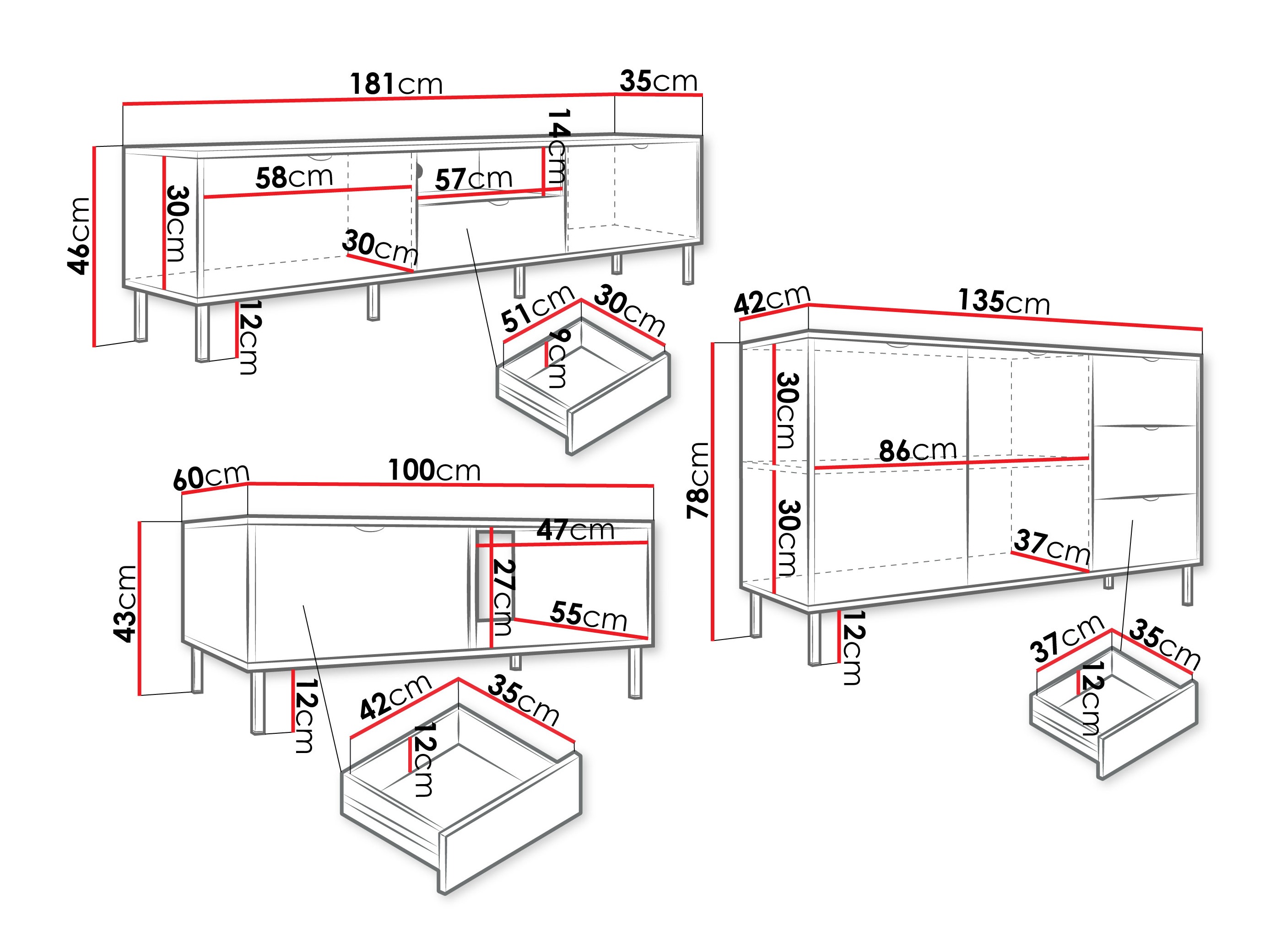 Set za dnevni boravak Comfivo Elblare
