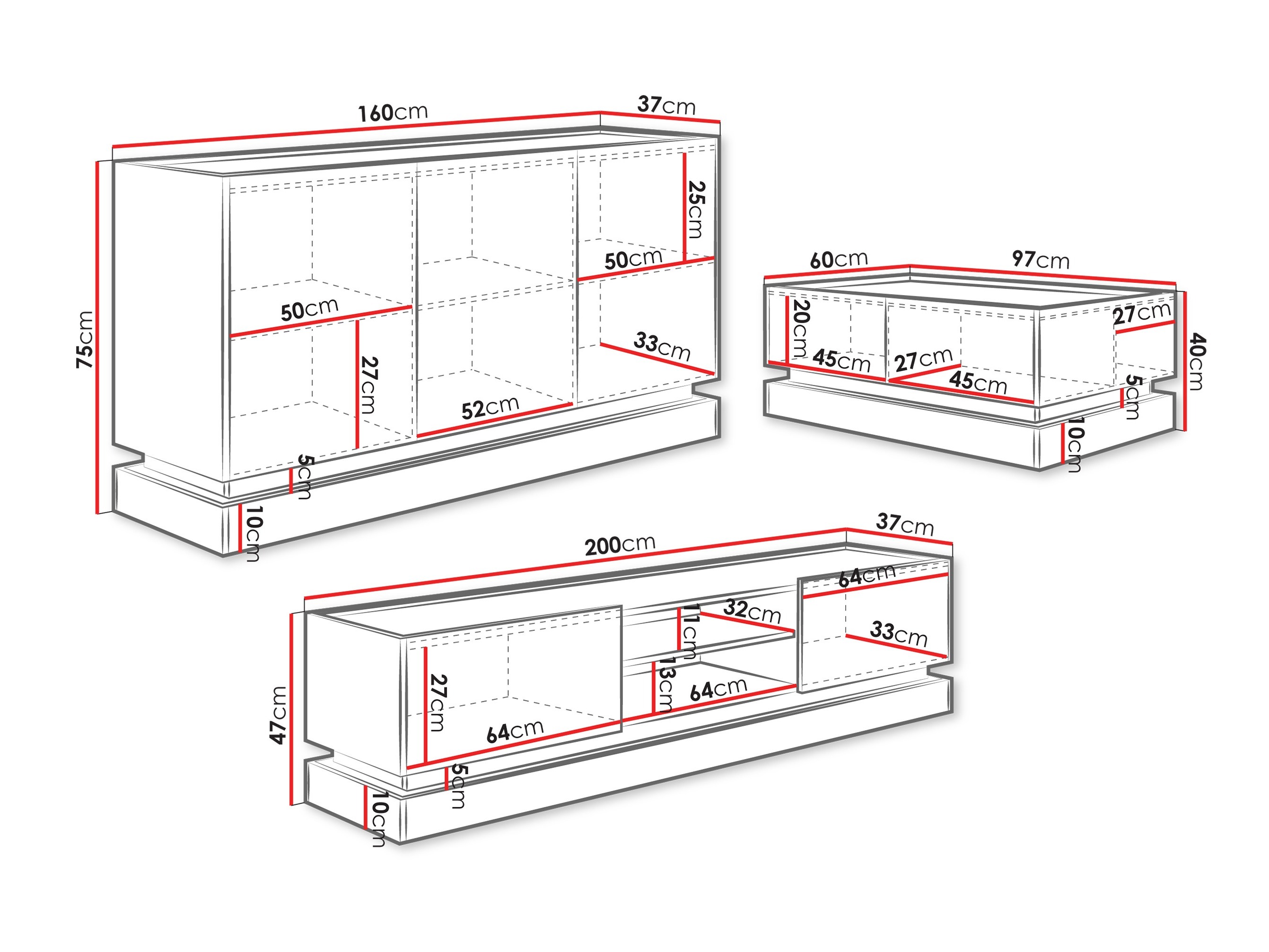 Set za dnevni boravak Comfivo Tilia (Svijetlo smeđa + Hrast)