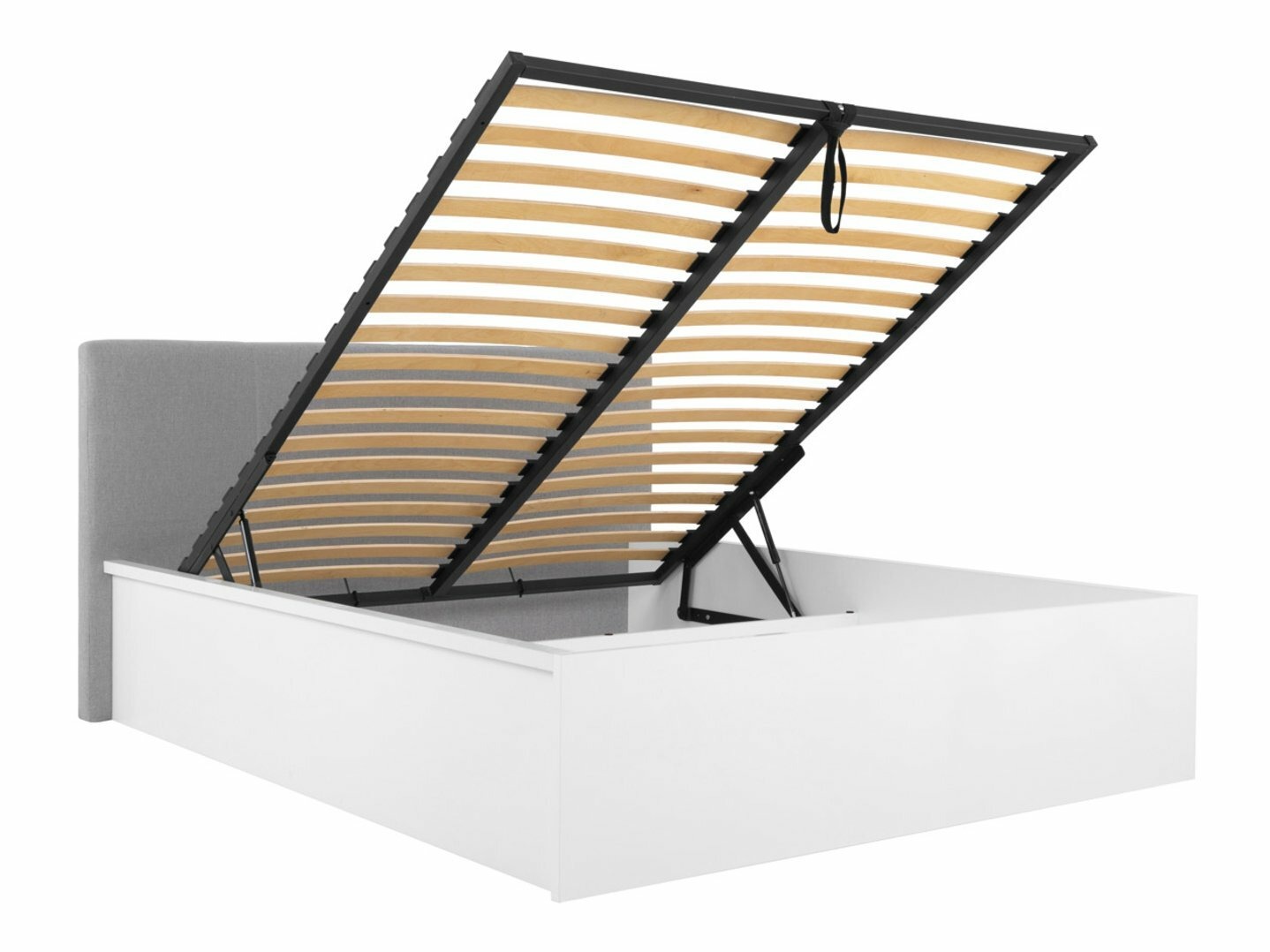 Krevet Livevaro 123 (Sjajno bijela + Siva)