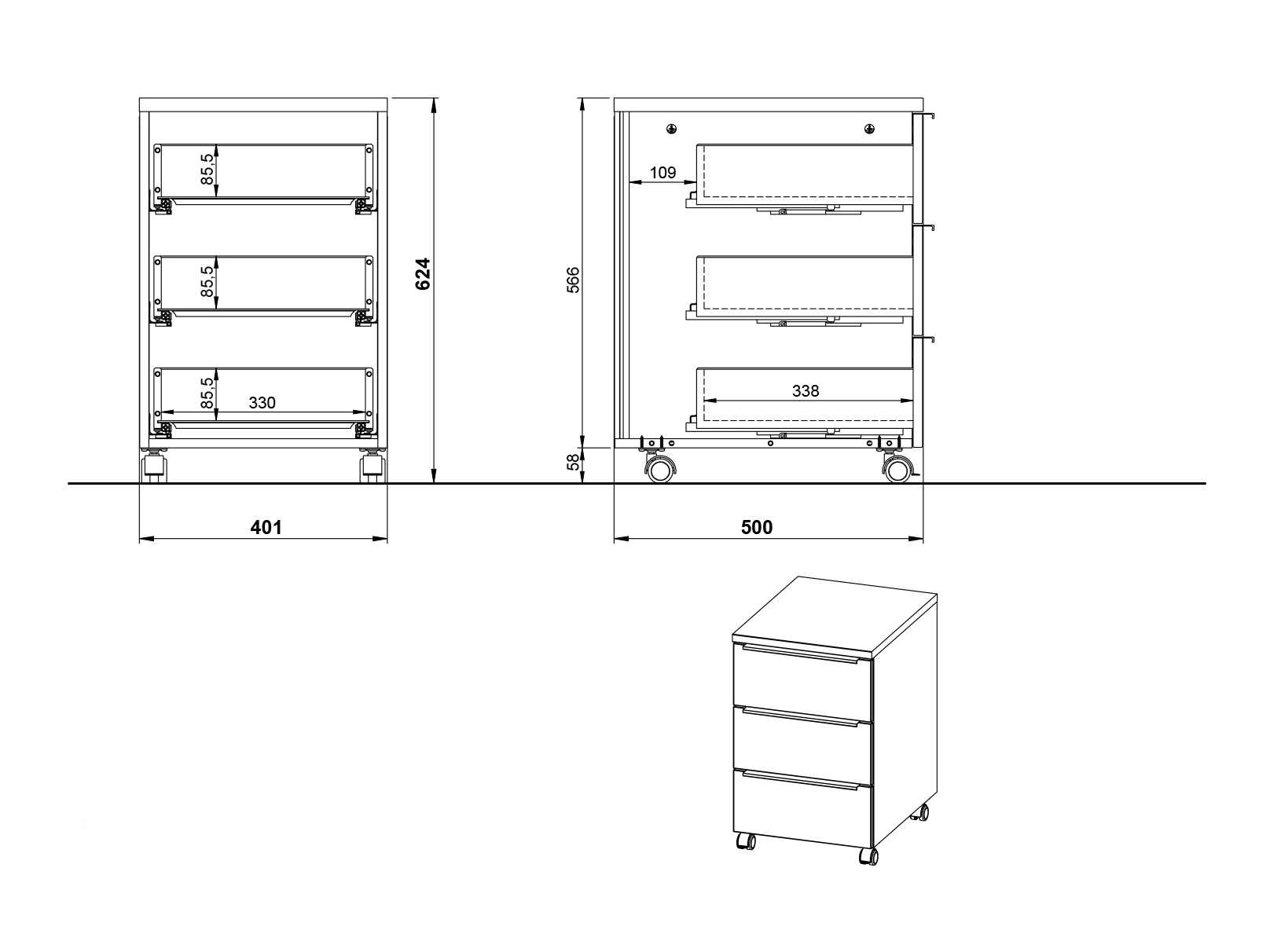 Set za kućni ured Elbcali 106