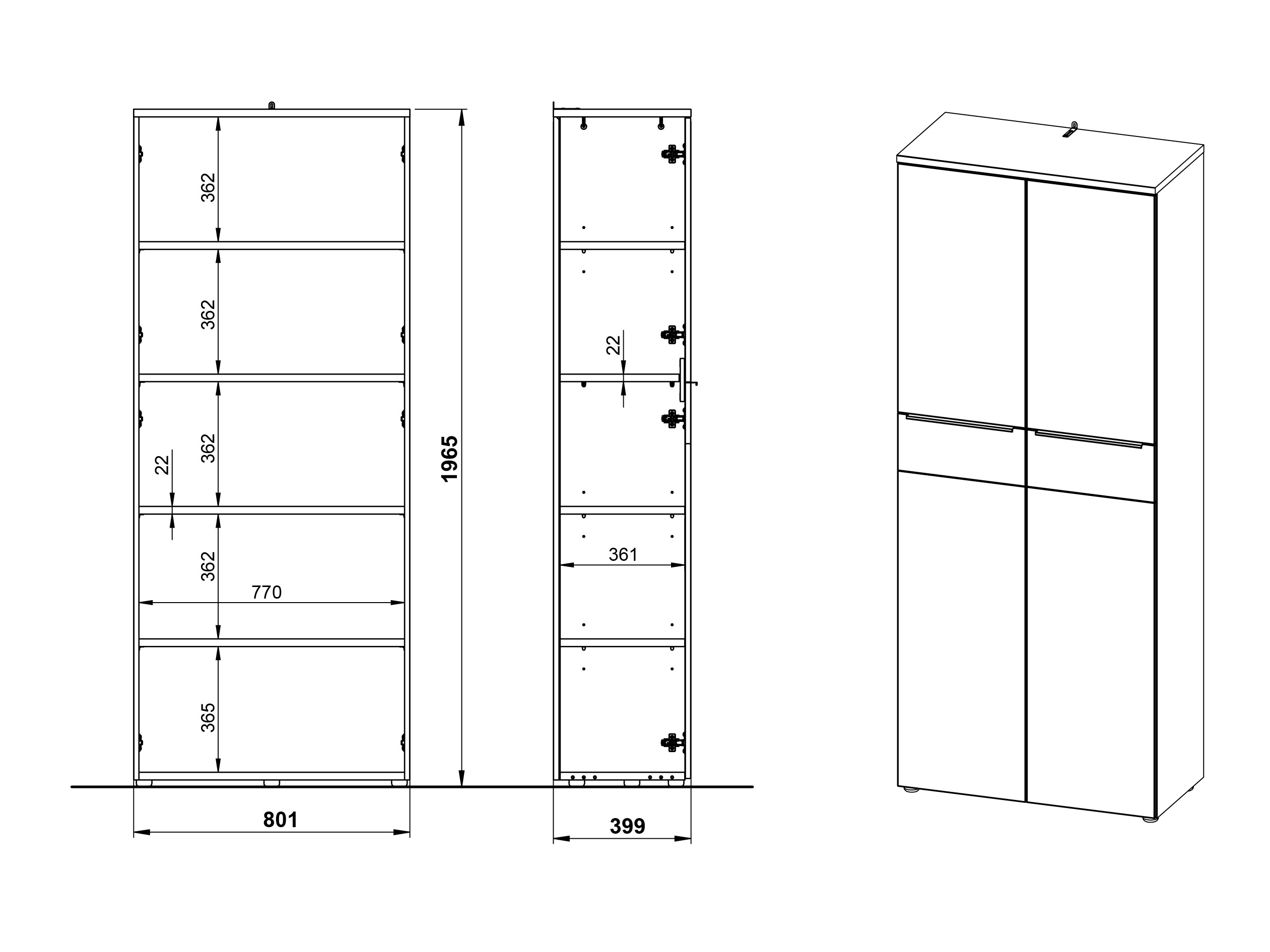 Set za kućni ured Elbcali 107