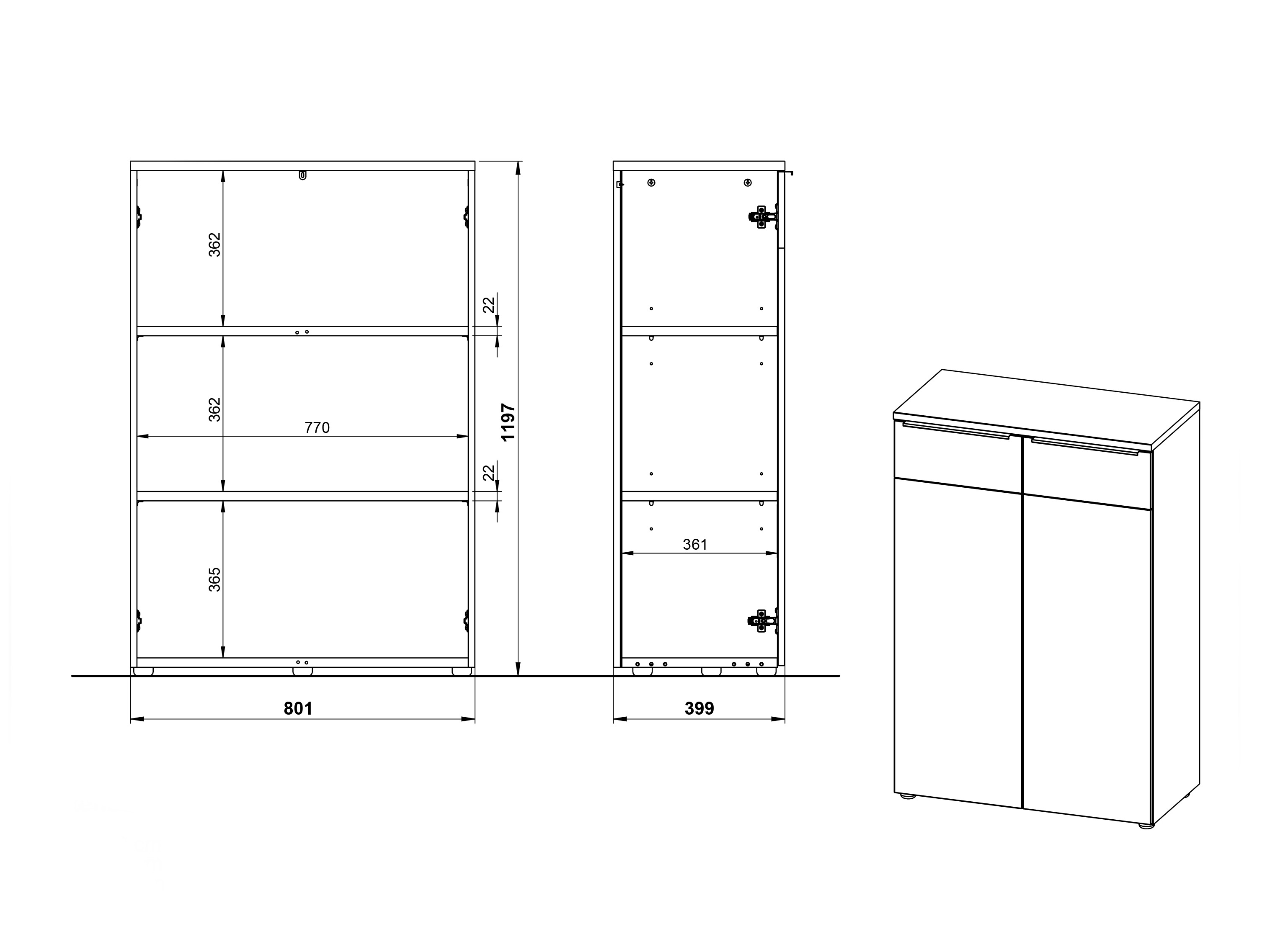 Set za kućni ured Elbcali 107