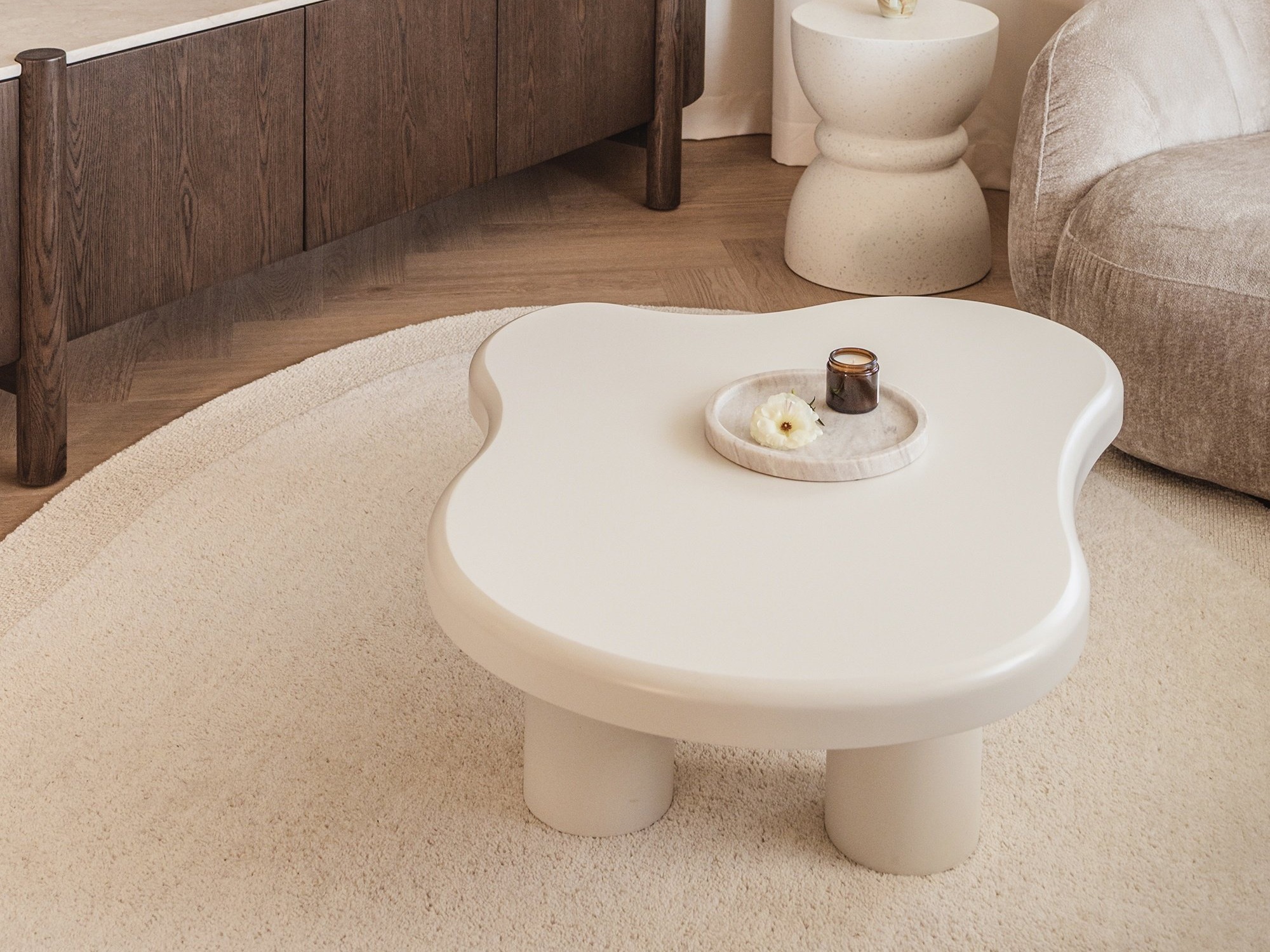 Stolić za kavu Burleson 461 (Bijela)